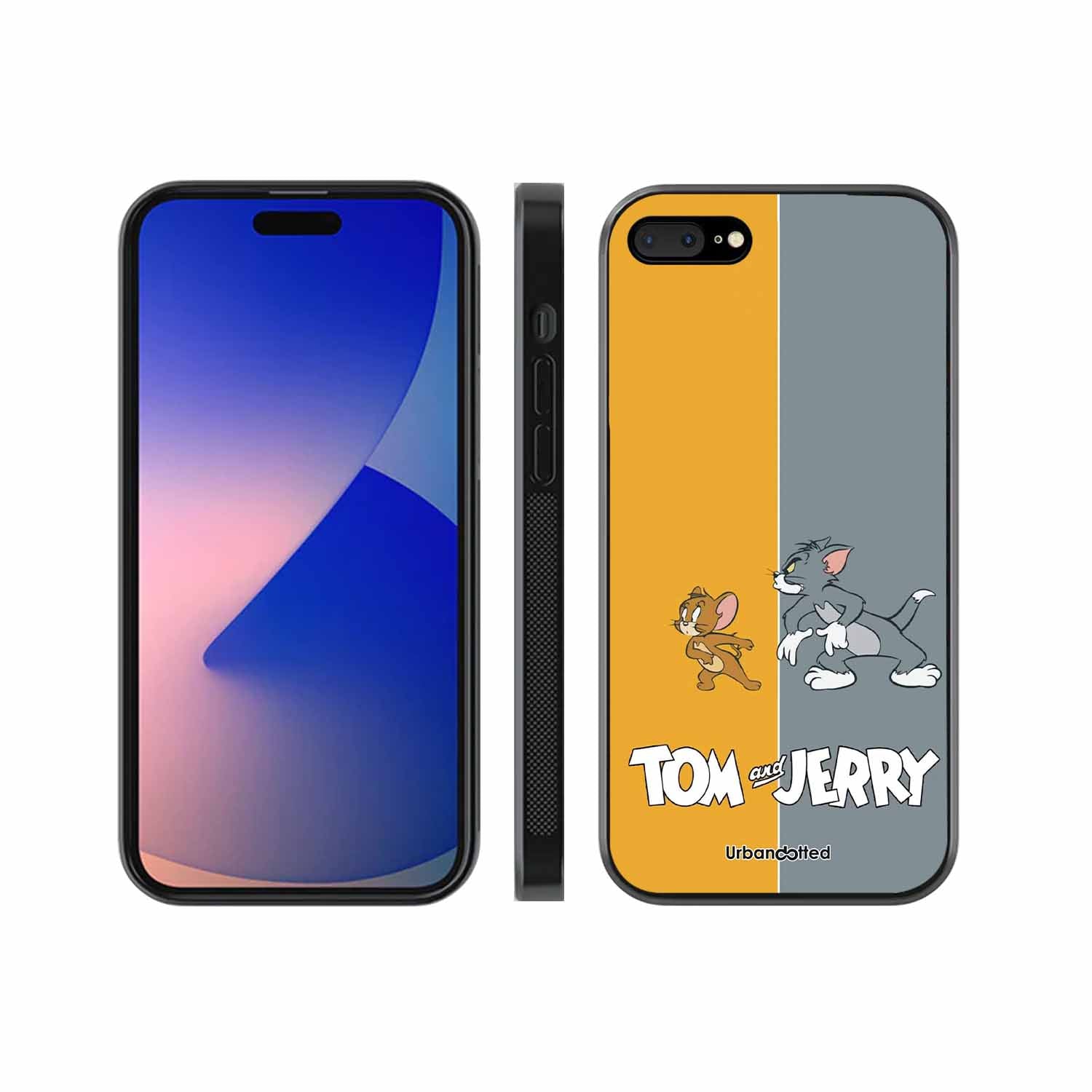 Tom and Jerry Chase Glass Case For iPhone 7 Plus