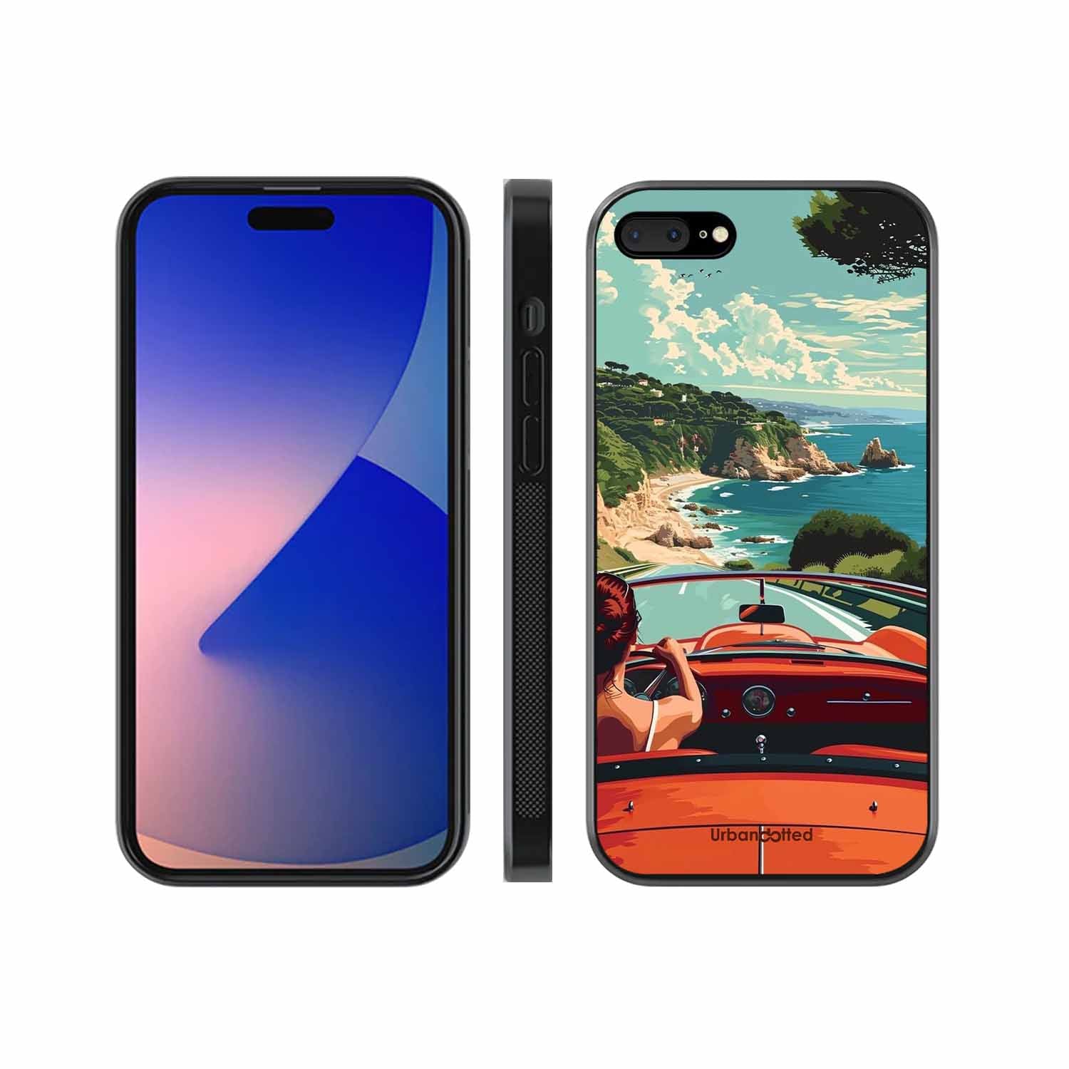 Ocean Breeze Road Trip Glass Case For iPhone 7 Plus