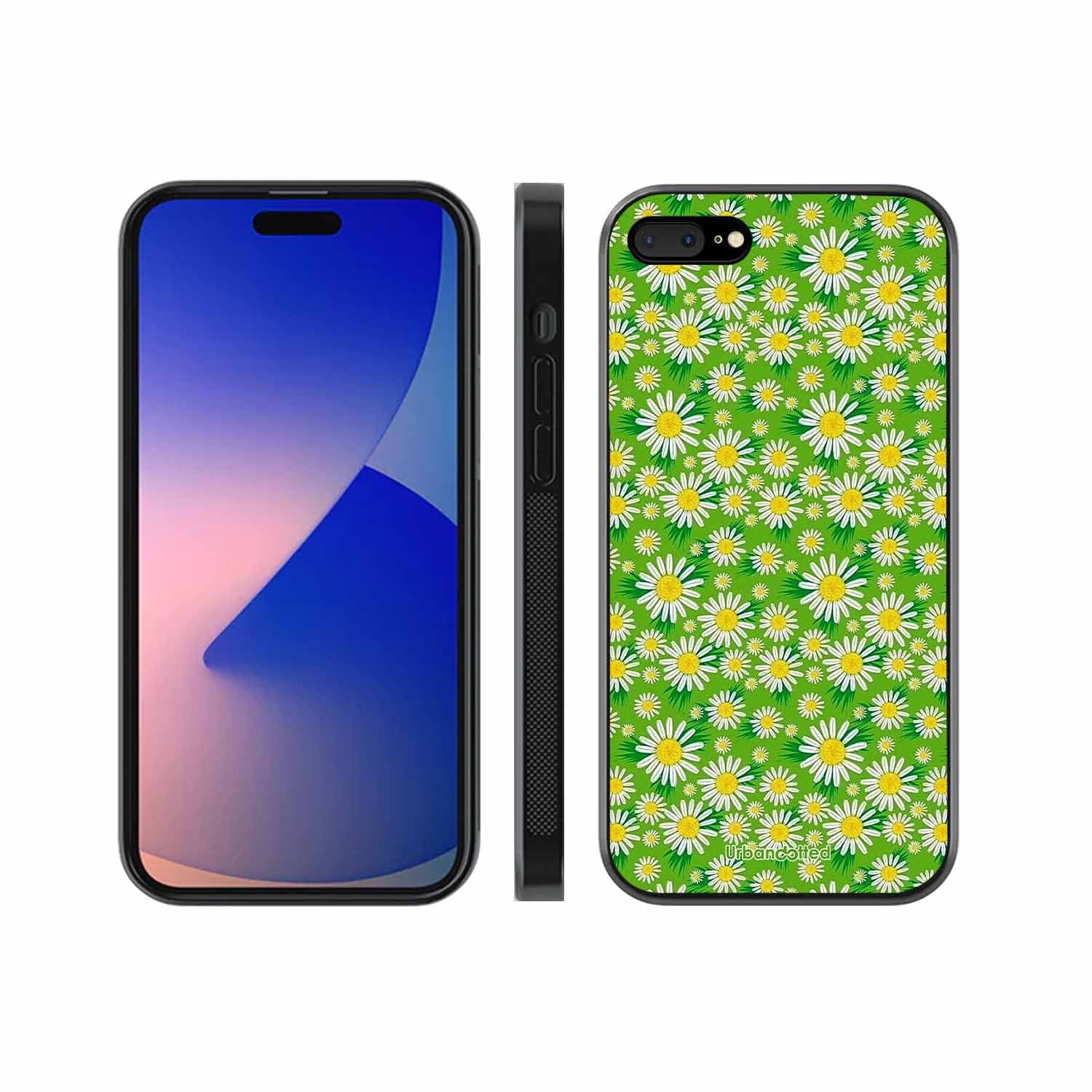 Cheerful Daisy Glass Case For iPhone 7 Plus