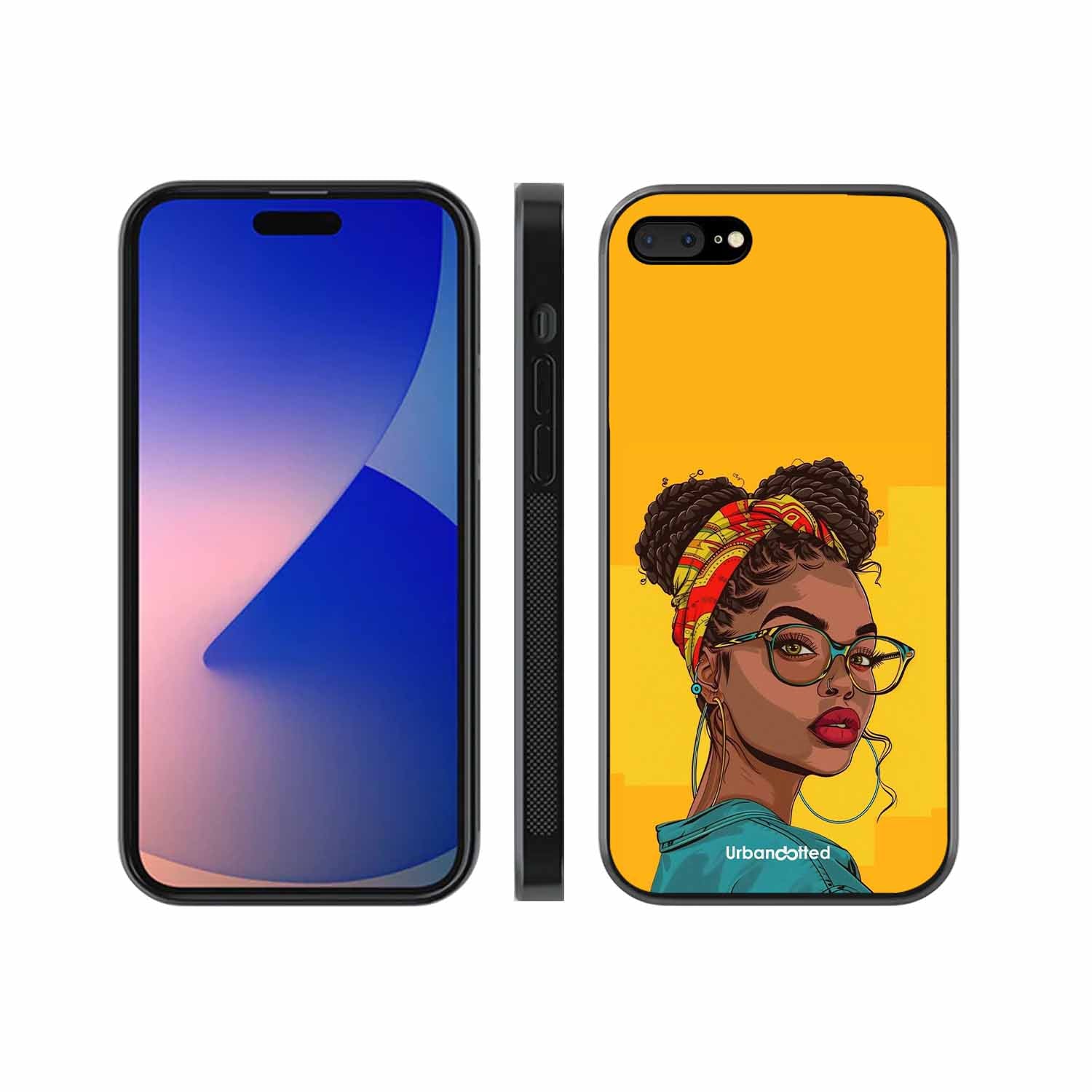 Headscarf Beauty Glass Case For iPhone 7 Plus