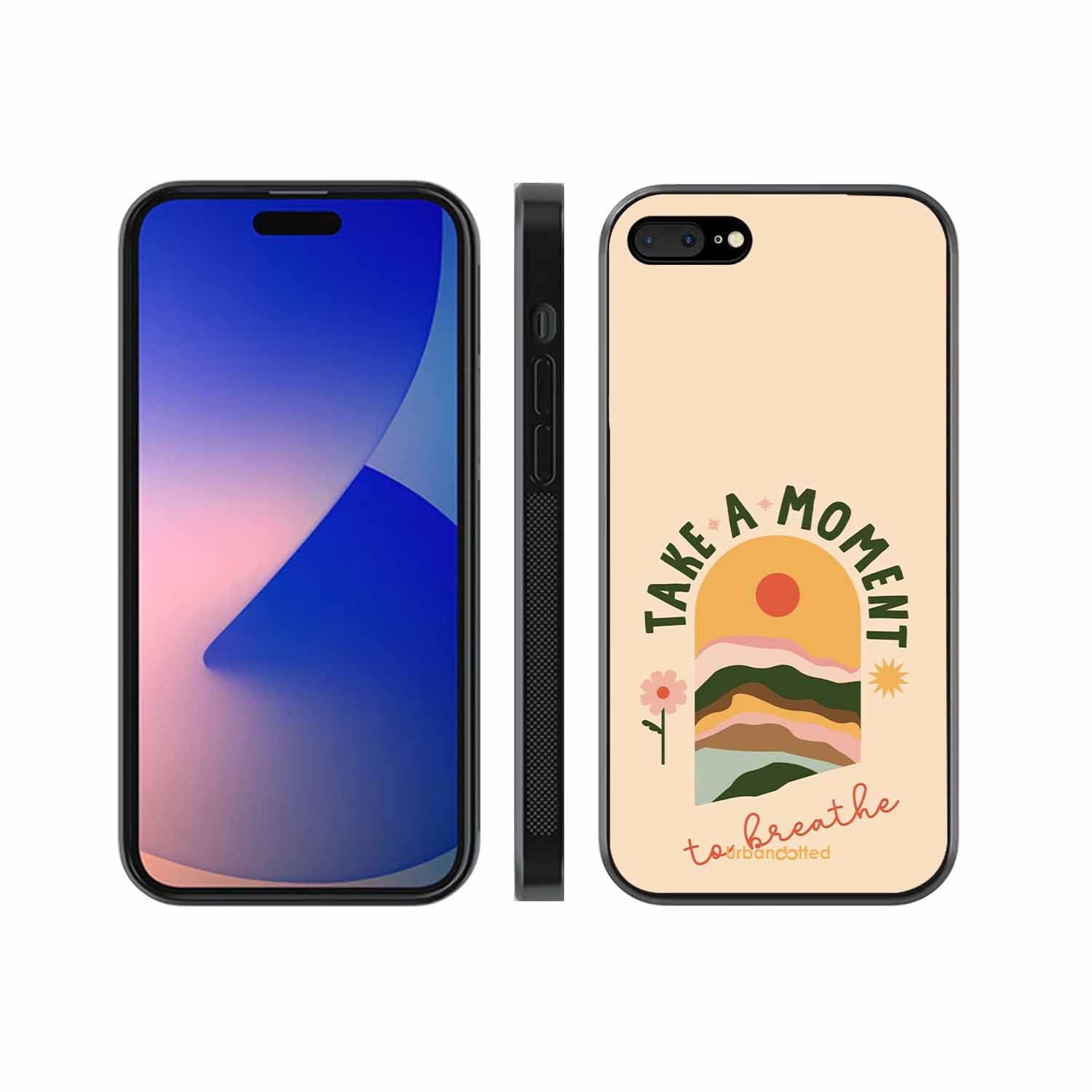 Take A Moment Breathe Glass Case For iPhone 7 Plus