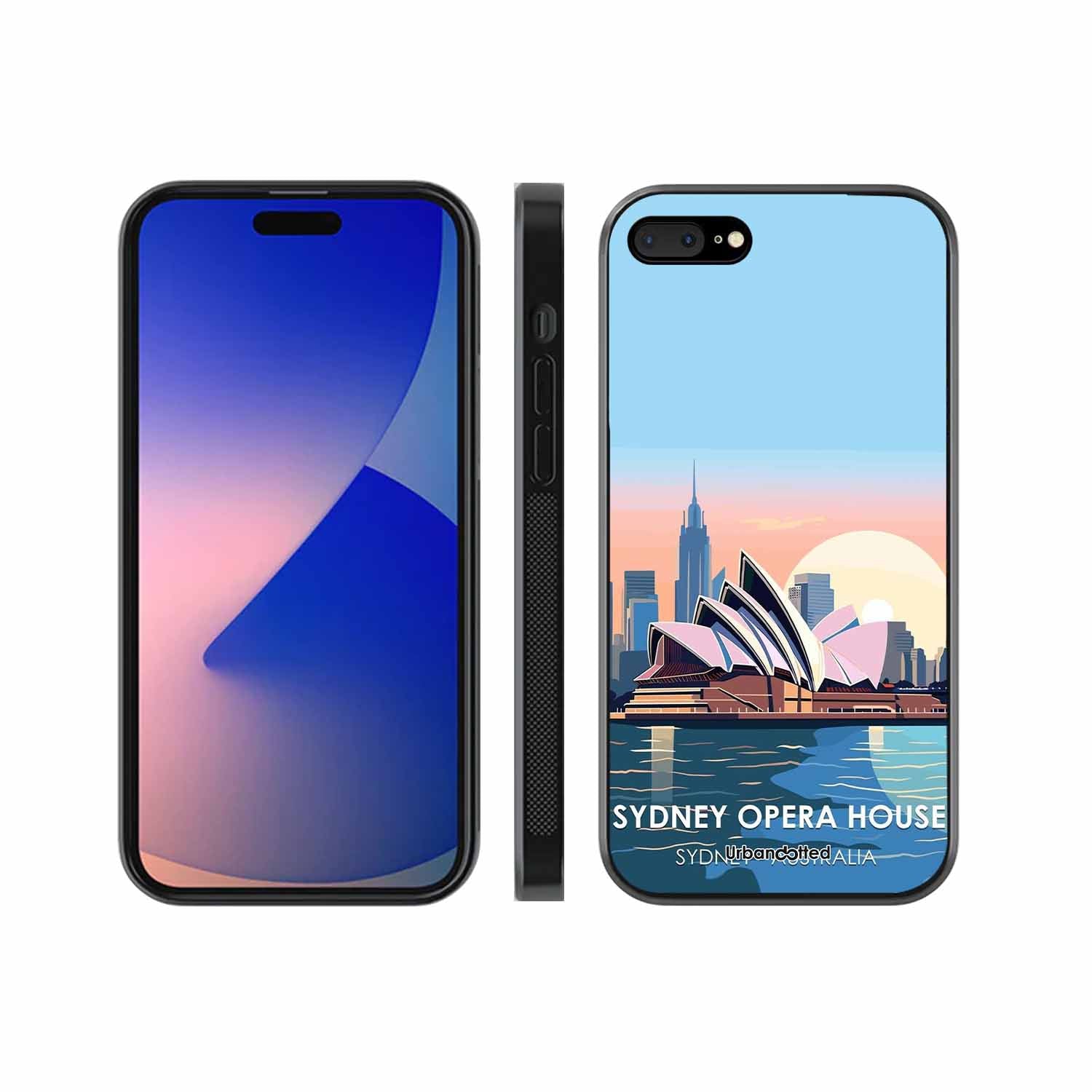 Sydney Opera House Sunrise Glass Case For iPhone 7 Plus