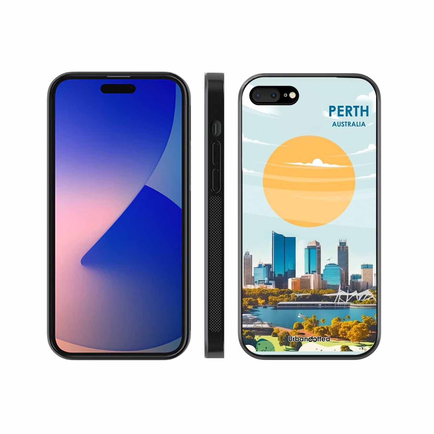 Western Australia Cityscape Glass Case For iPhone 7 Plus