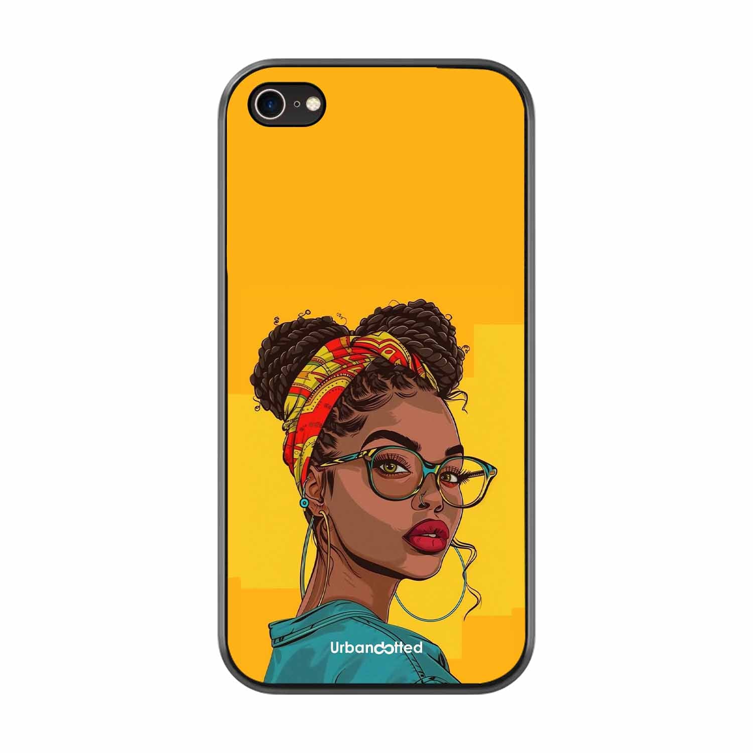 Headscarf Beauty Glass Case For iPhone 7