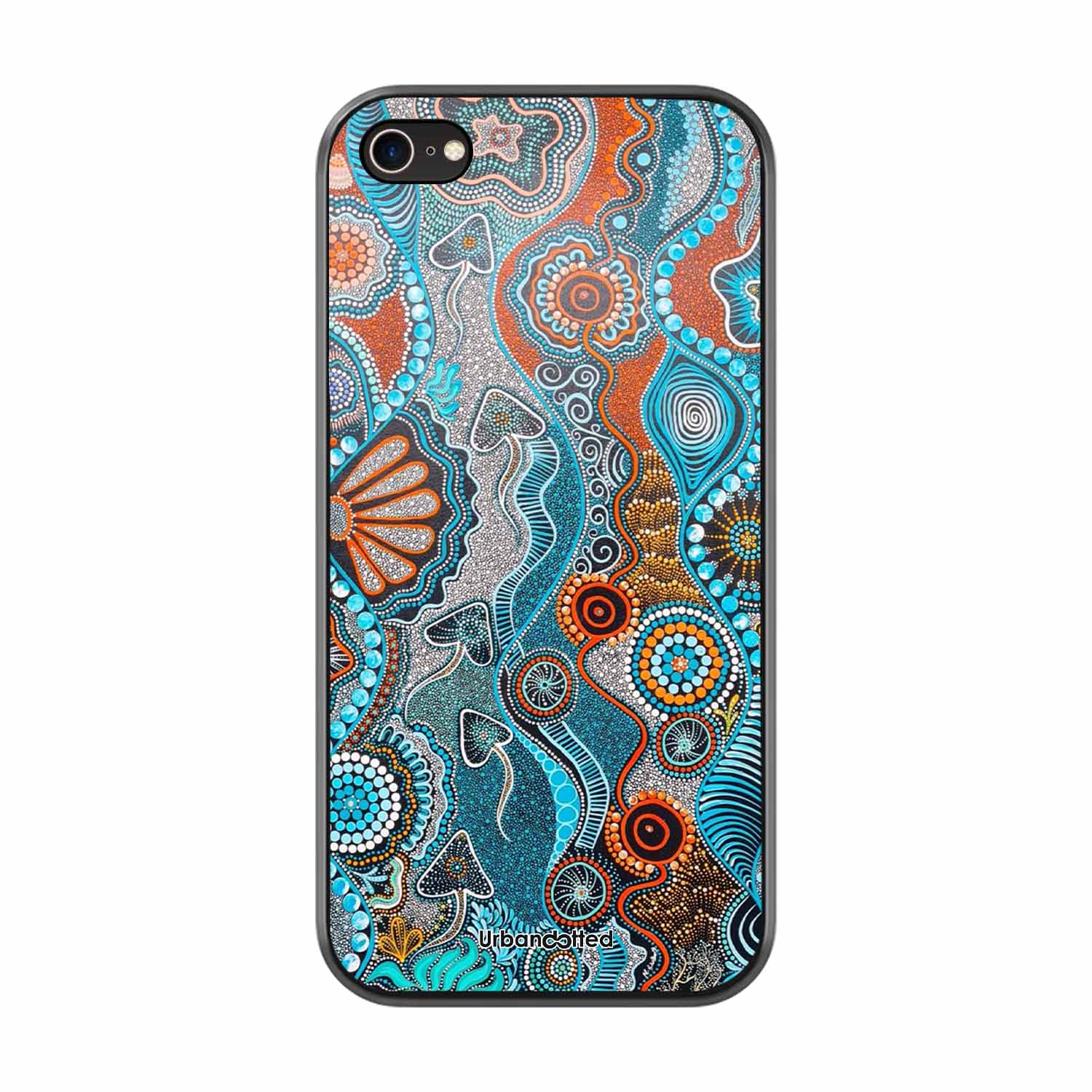 Aboriginal Art Story Glass Case For iPhone 7
