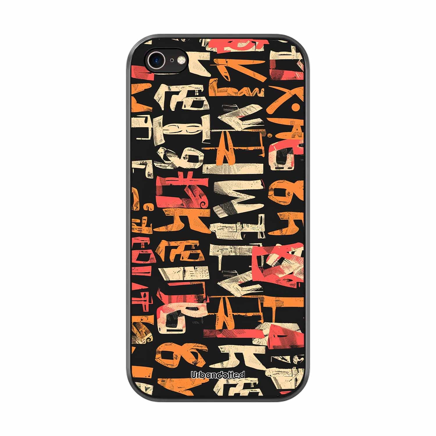 Mixed Typography Design Glass Case For iPhone 7