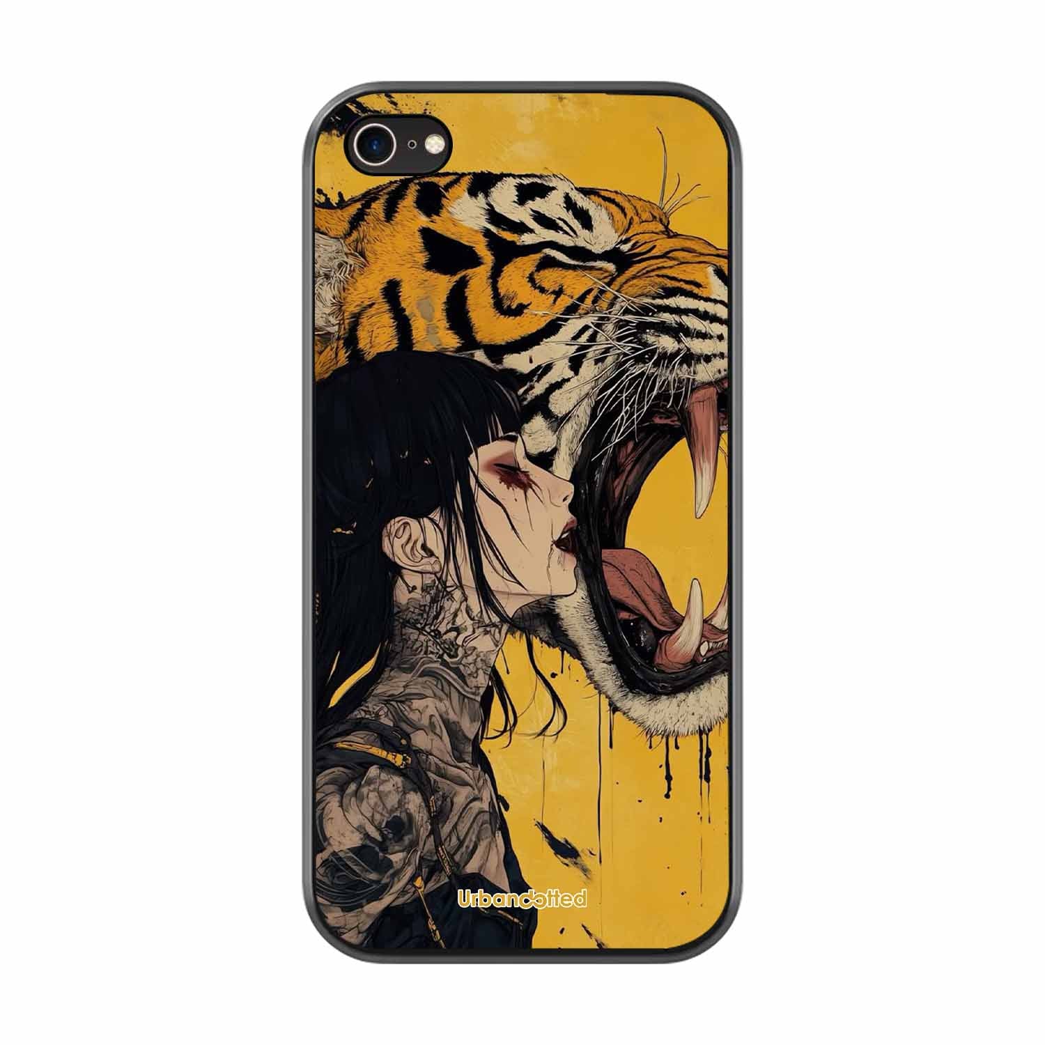 Tattooed Girl with Tiger Glass Case For iPhone 7