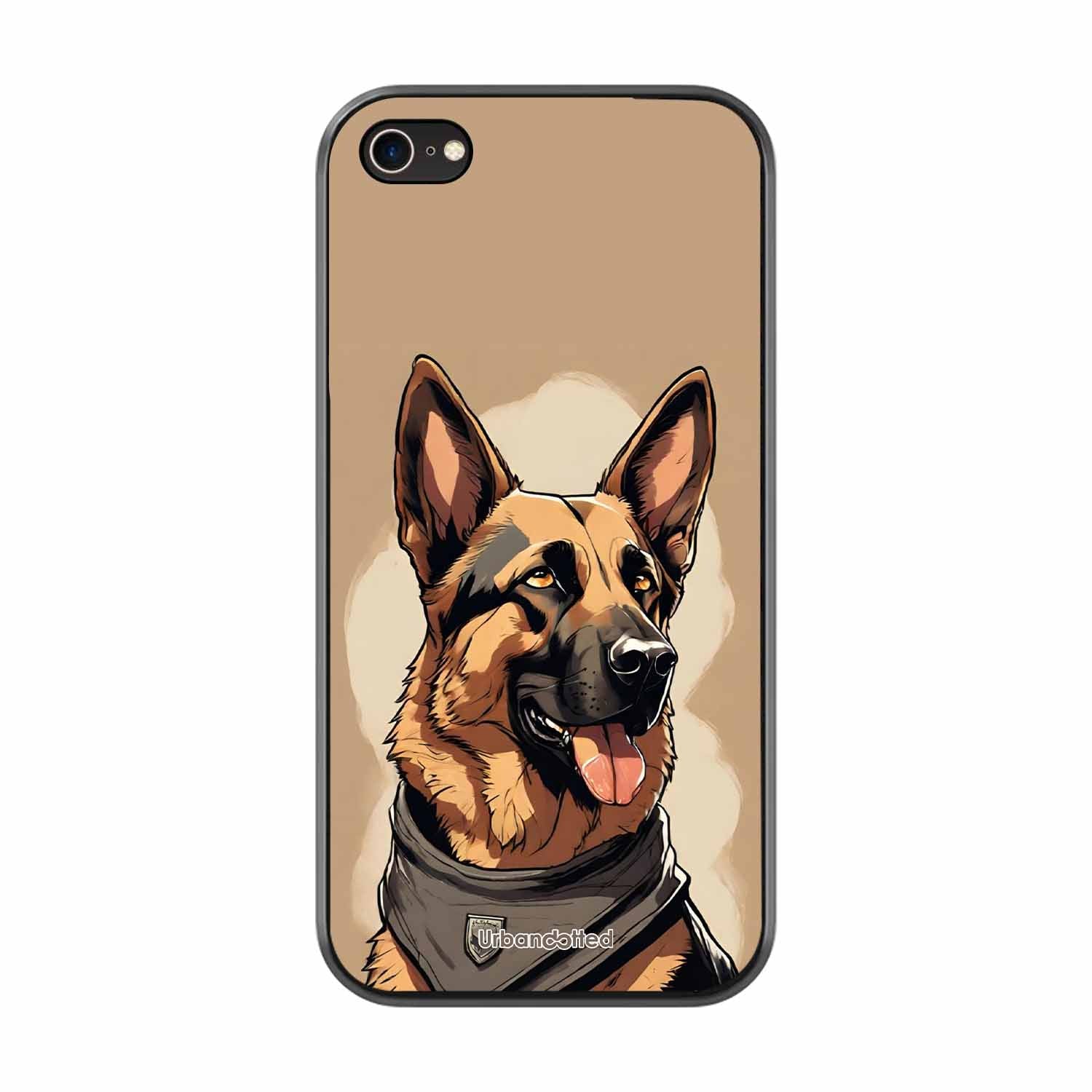 German Shepherd Portrait Glass Case For iPhone 7