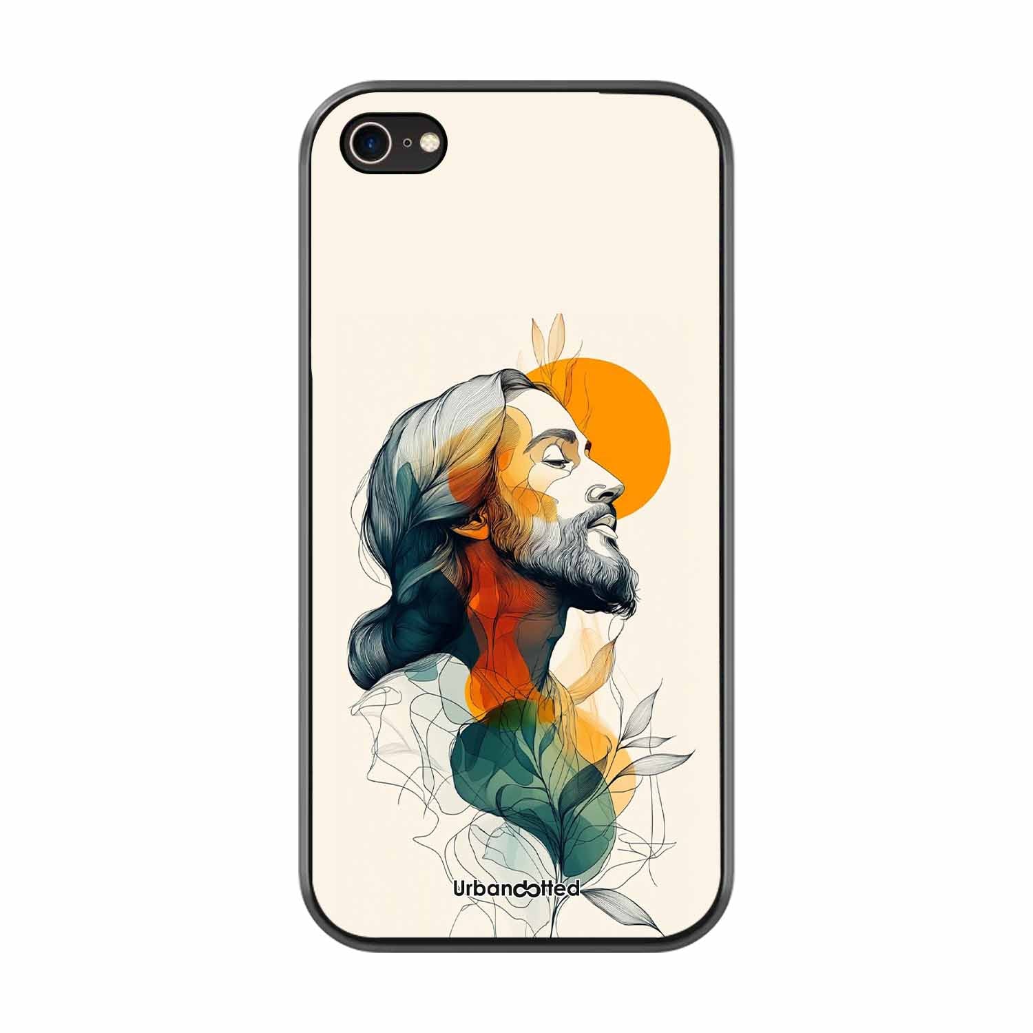 Jesus in Profile Prayer Glass Case For iPhone 7