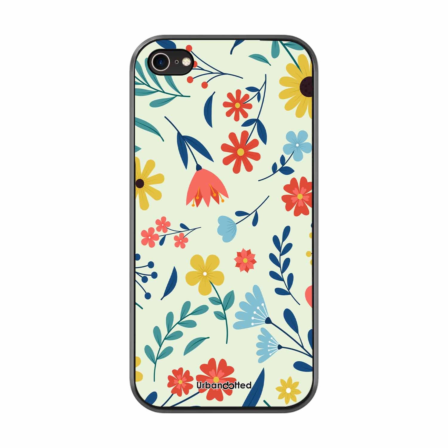 Colorful Wildflower Meadow Glass Case For iPhone 7