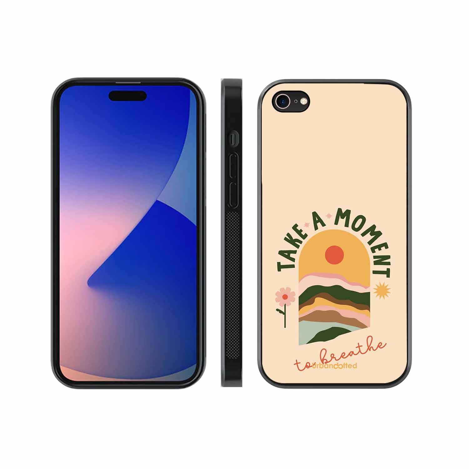 Take A Moment Breathe Glass Case For iPhone 7