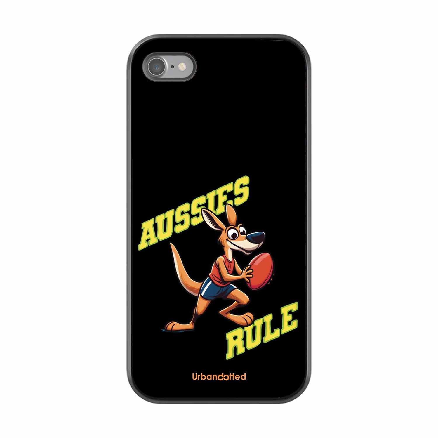 Aussies Rule Football Glass Case For iPhone SE 2022