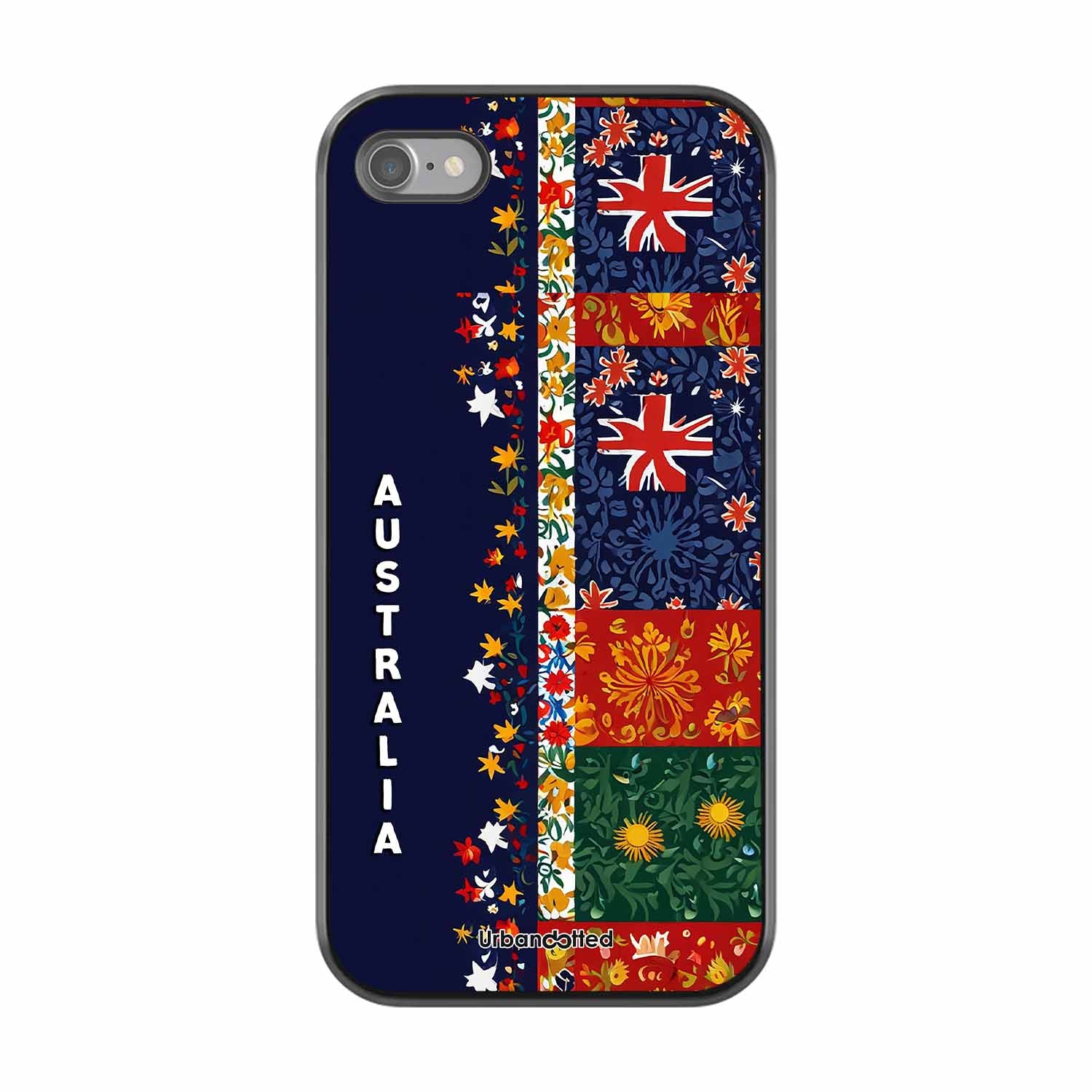 Australian National Pride Glass Case For iPhone SE 2020