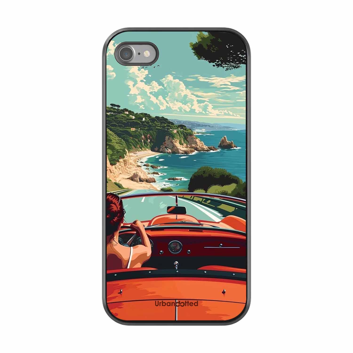 Ocean Breeze Road Trip Glass Case For iPhone SE 2022