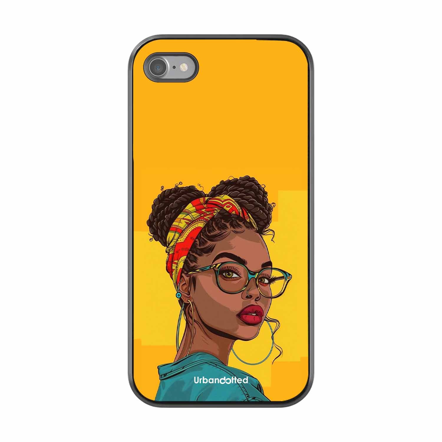 Headscarf Beauty Glass Case For iPhone SE 2022