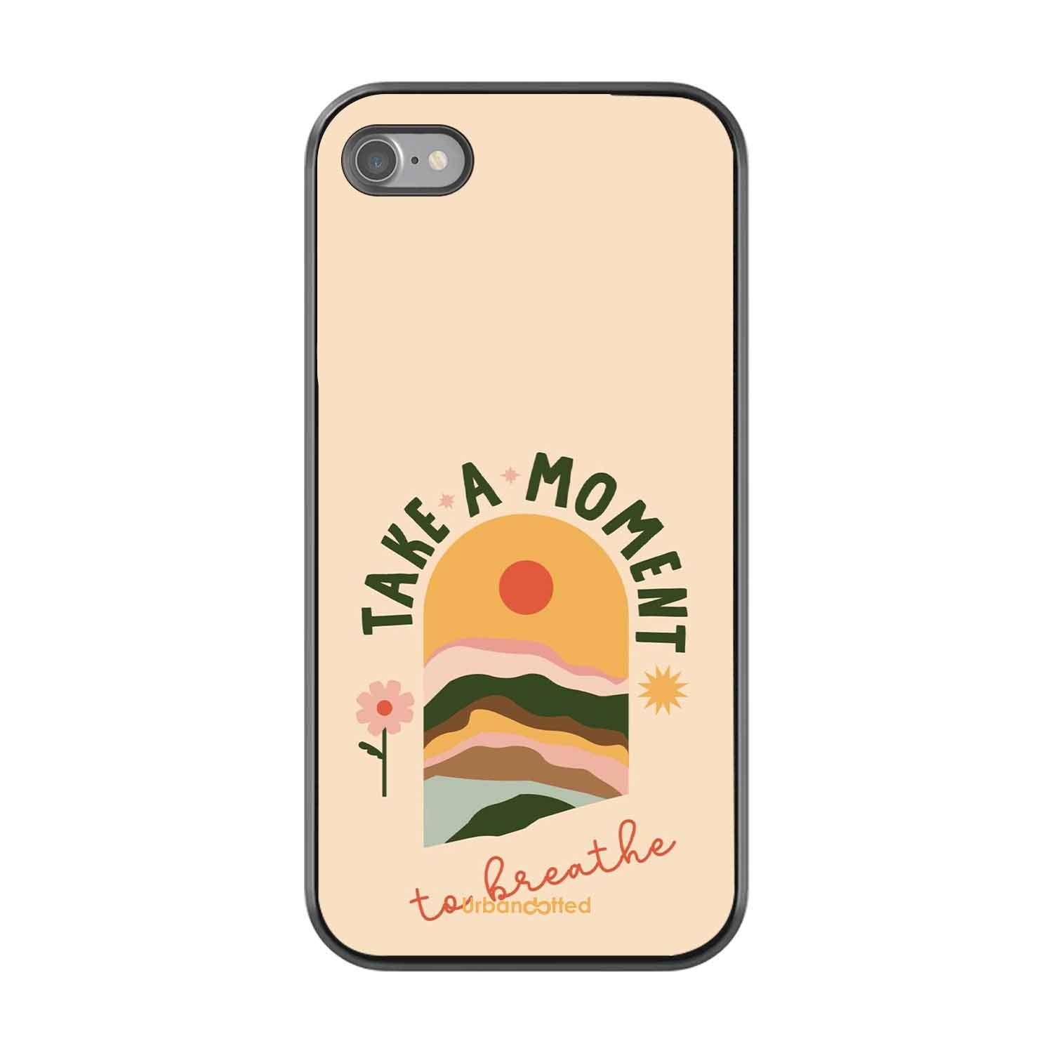 Take A Moment Breathe Glass Case For iPhone SE 2022