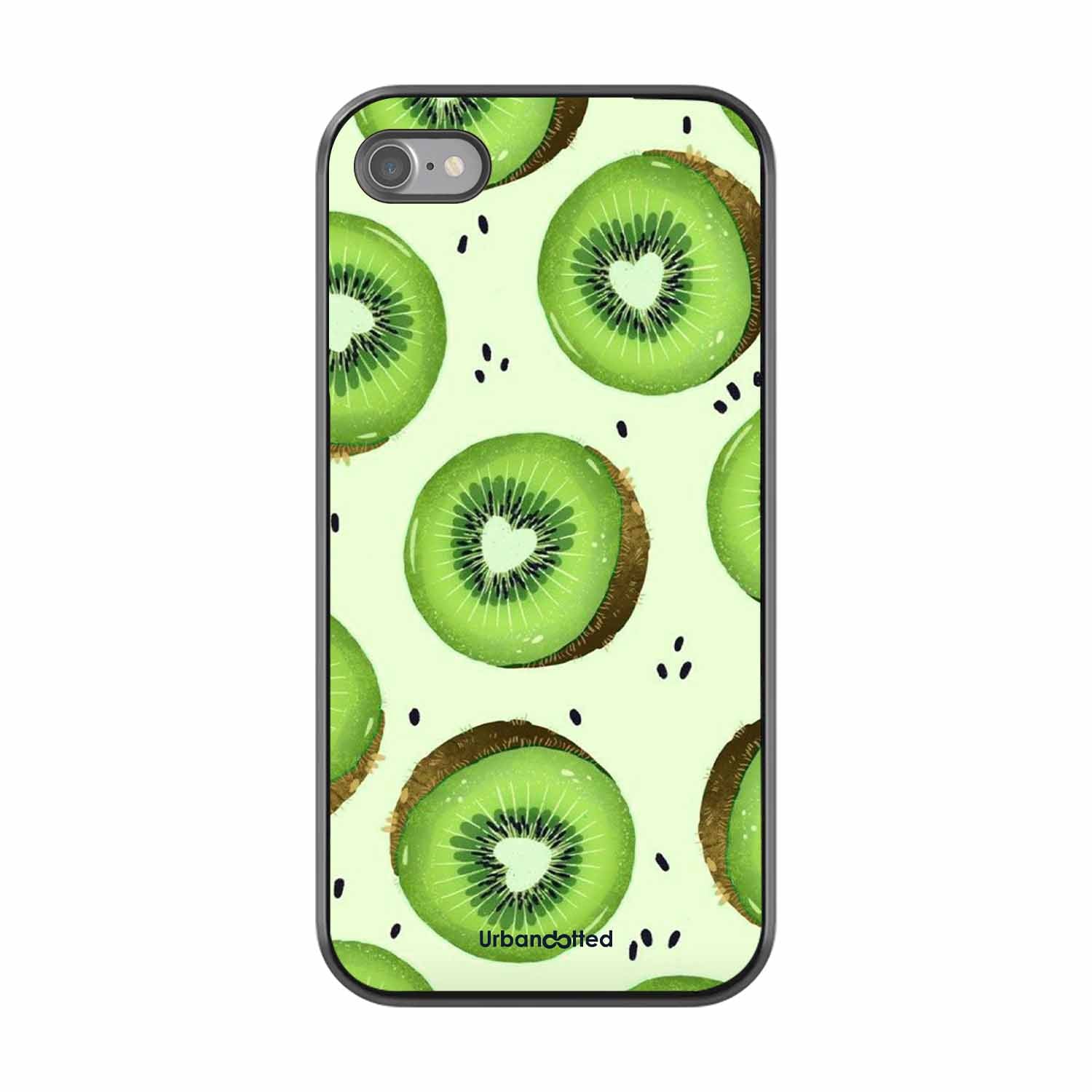 Tropical Kiwi Fruit Glass Case For iPhone SE 2022