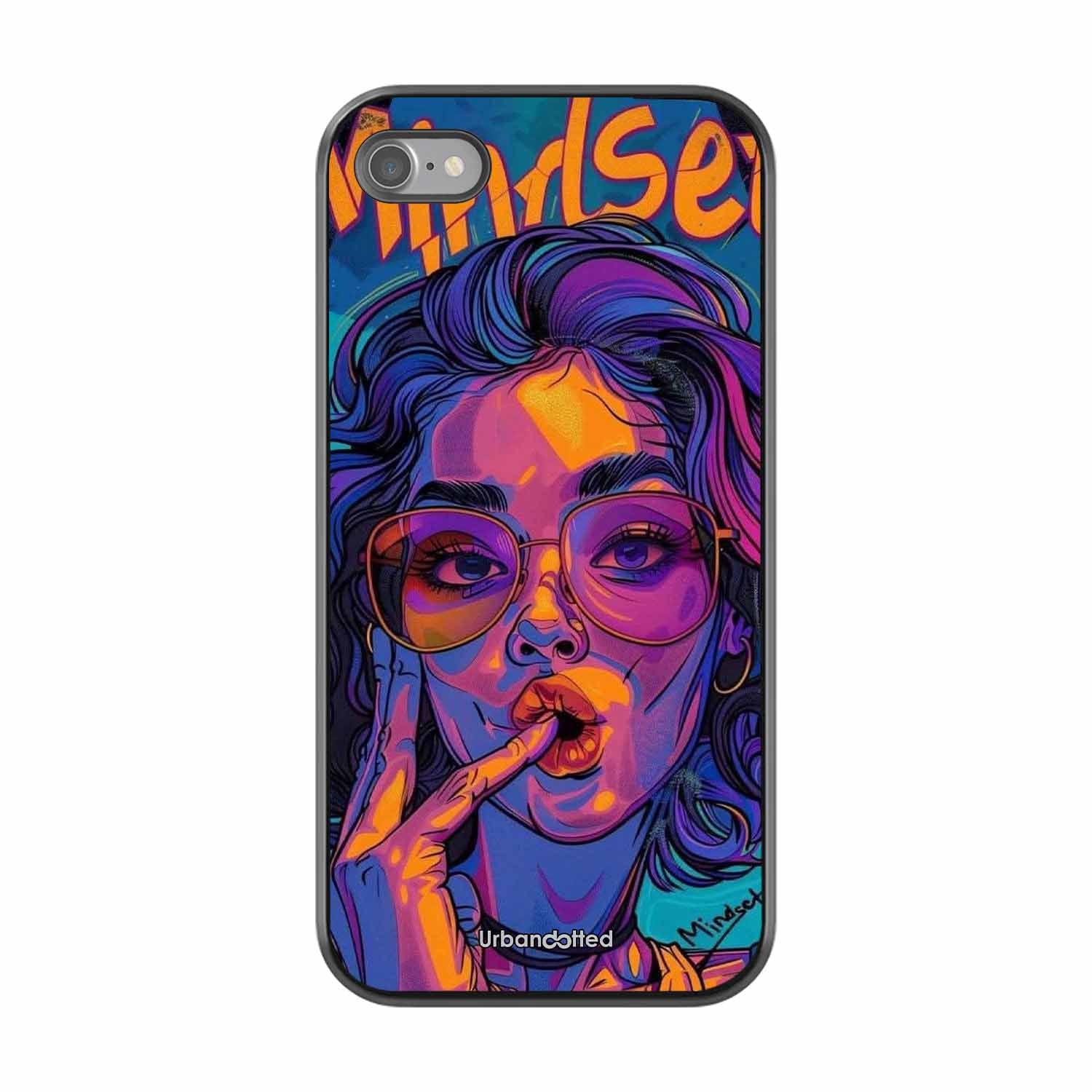 Vibrant Pop Art Girl Glass Case For iPhone SE 2022