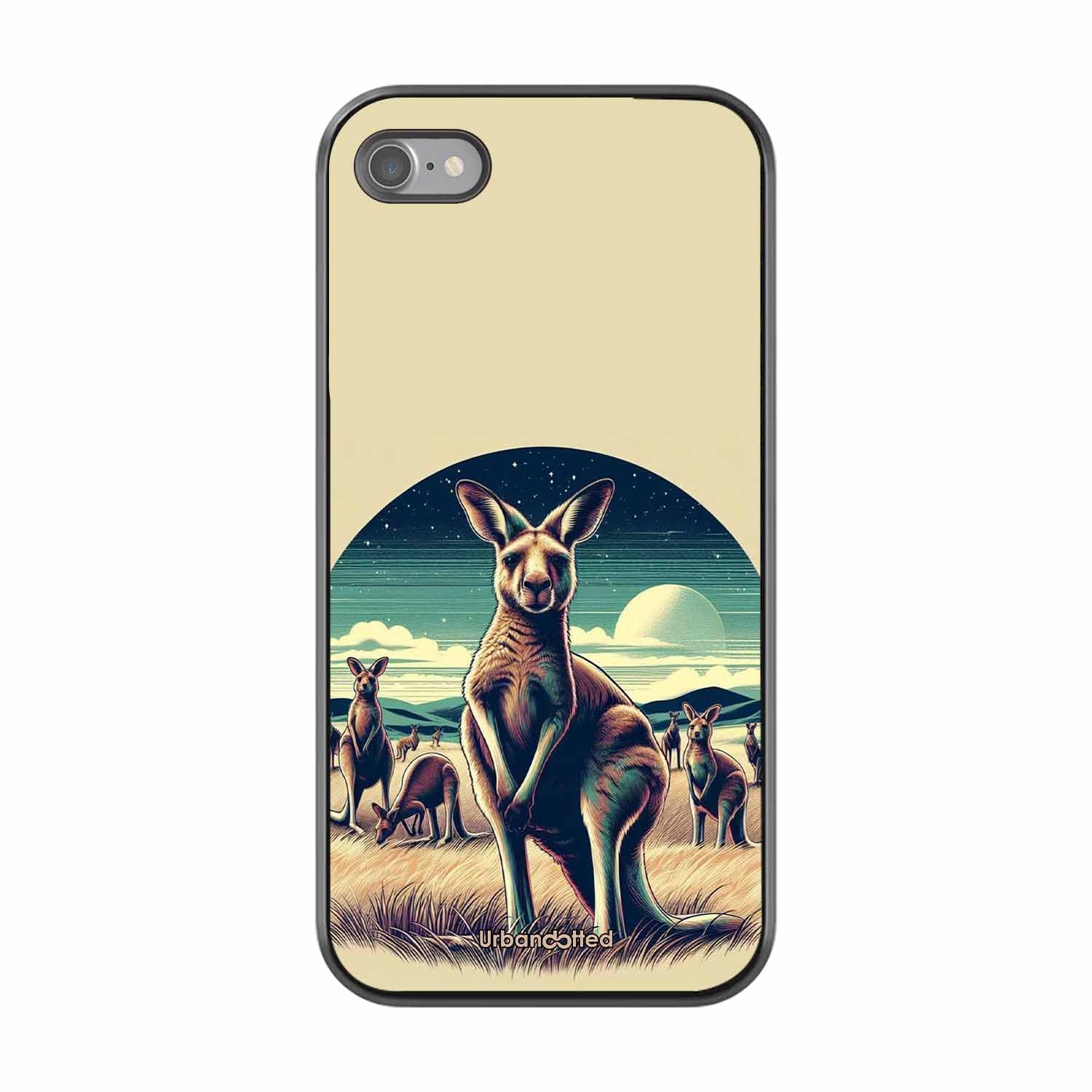 Kangaroo Mob Moonlight Glass Case For iPhone SE 2022