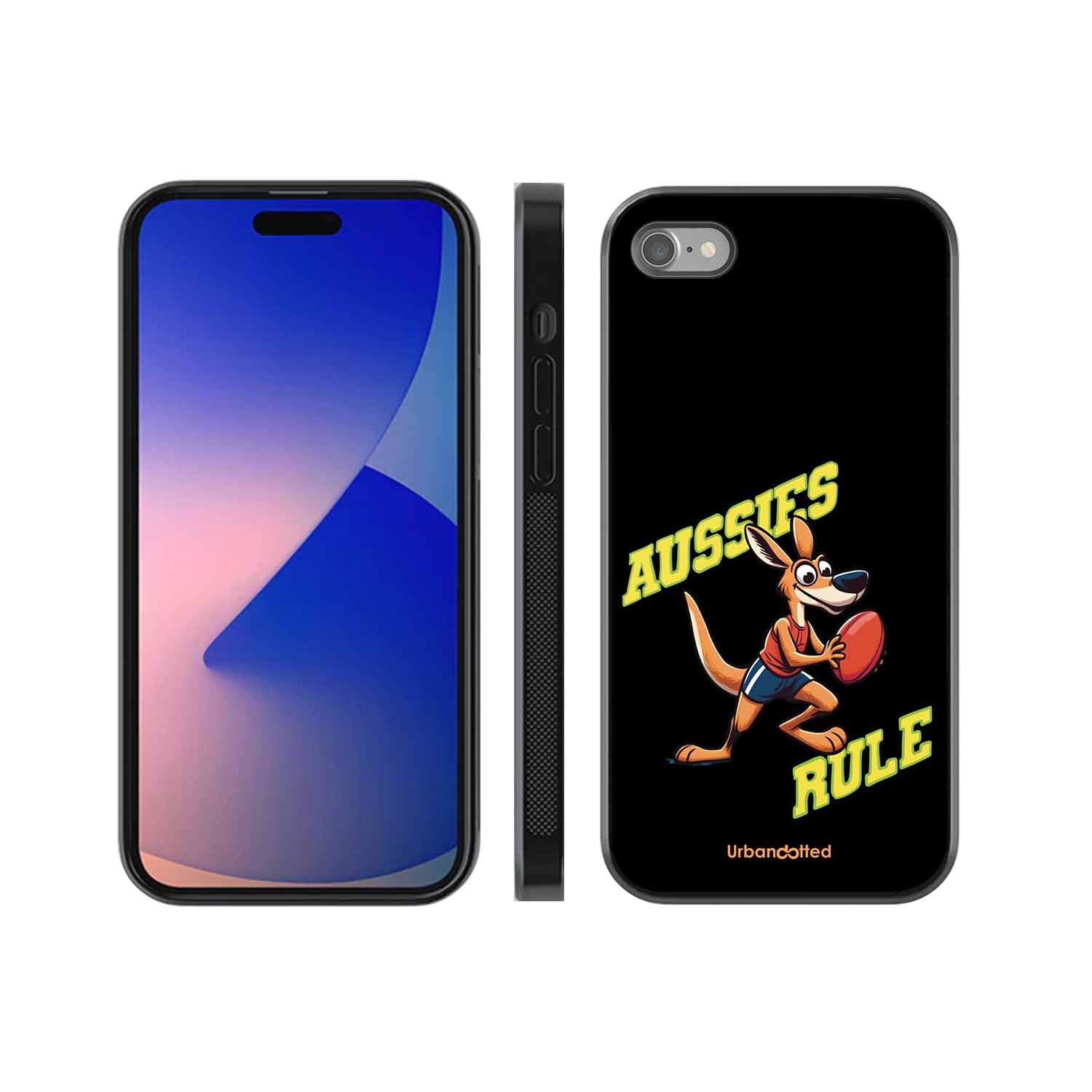 Aussies Rule Football Glass Case For iPhone SE 2022