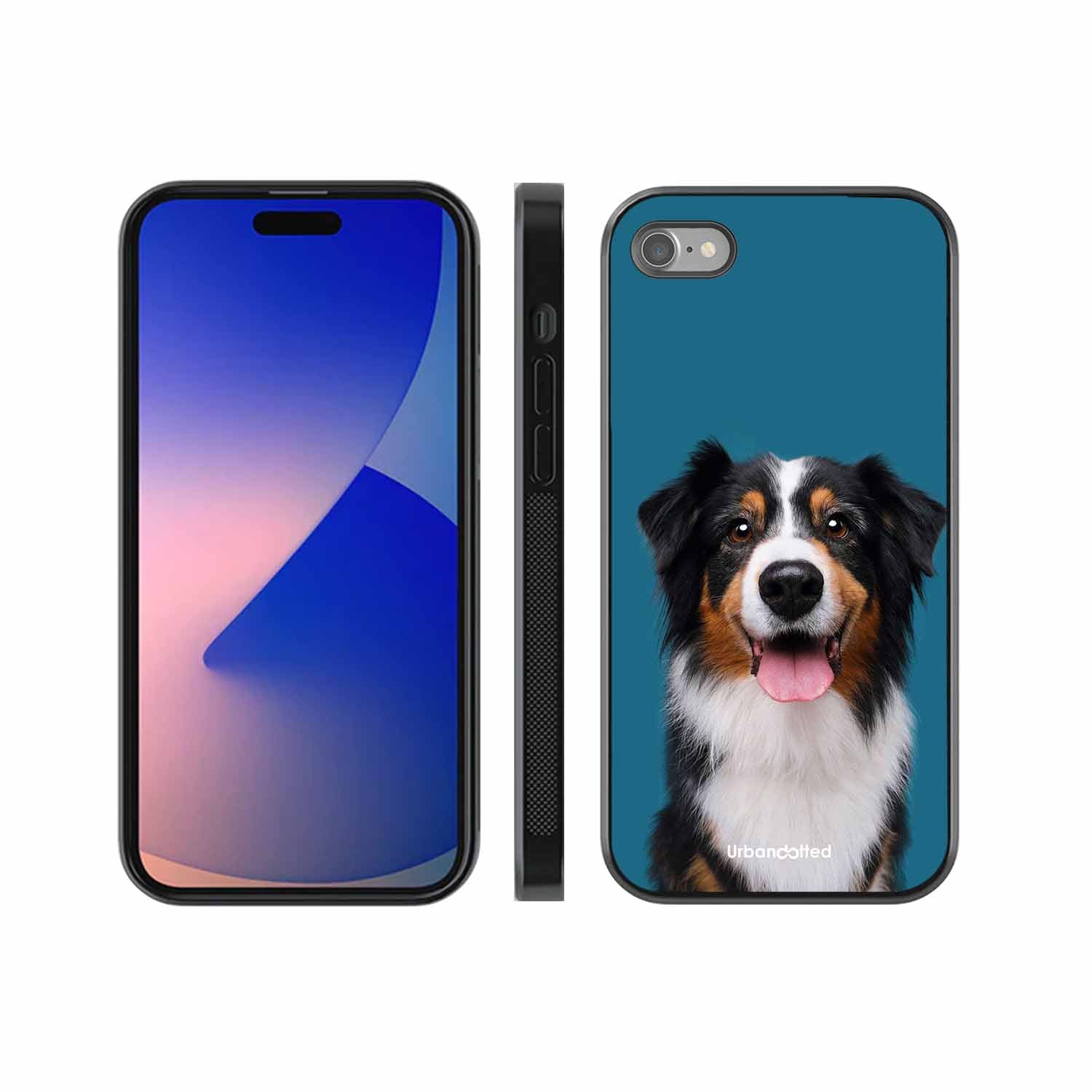 Aussie Shepherd Smile Glass Case For iPhone SE 2020