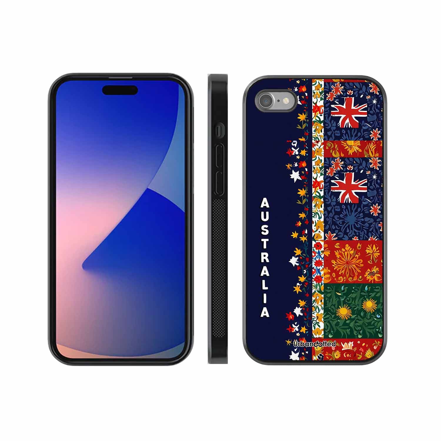 Australian National Pride Glass Case For iPhone SE 2022