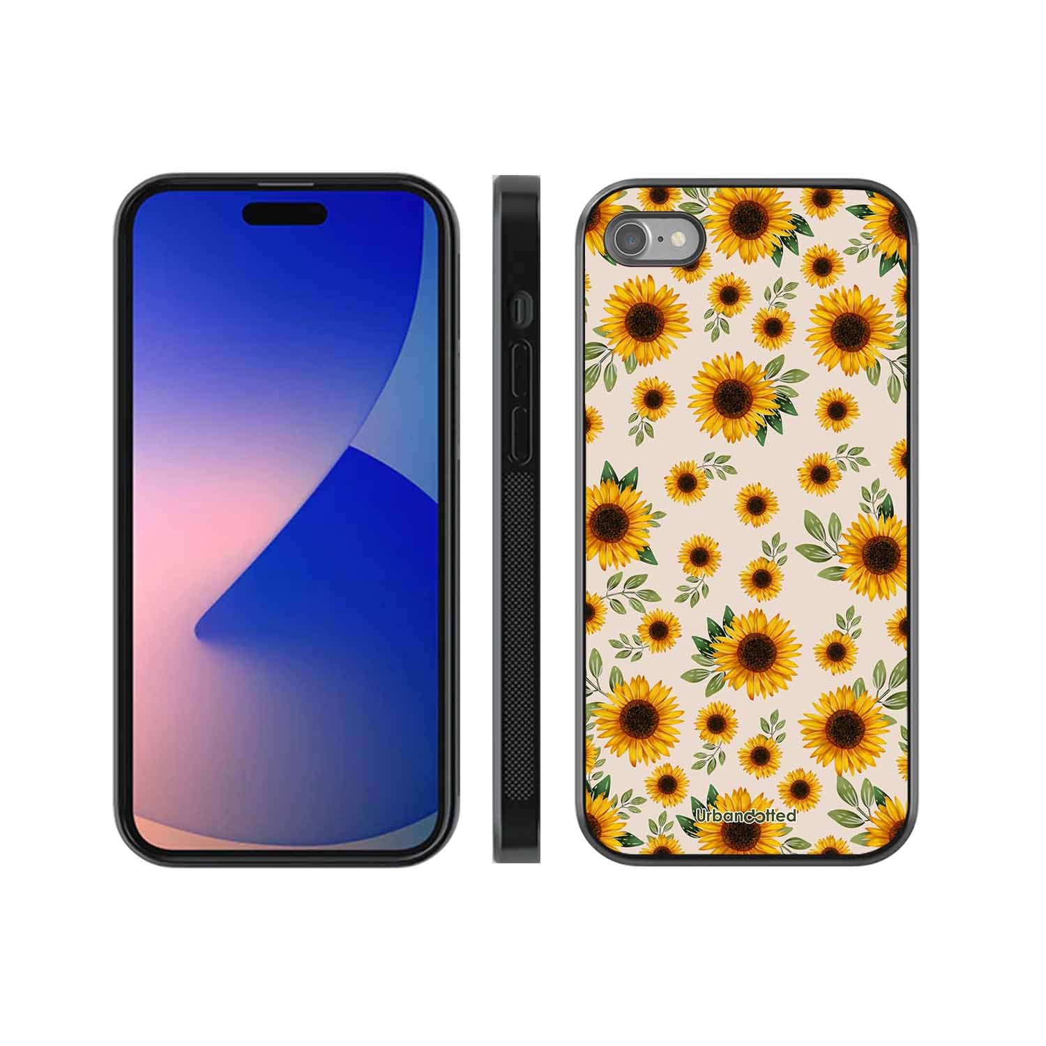 Summer Sunflowers Glass Case For iPhone SE 2022