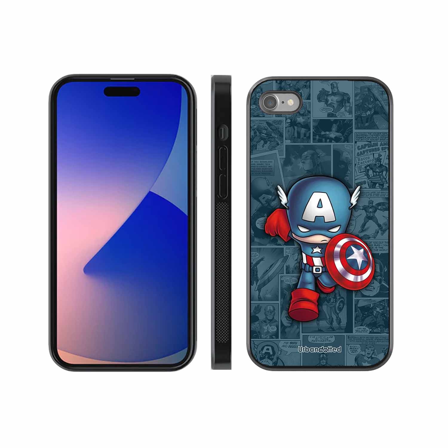 Captain America Glass Case For iPhone SE 2022