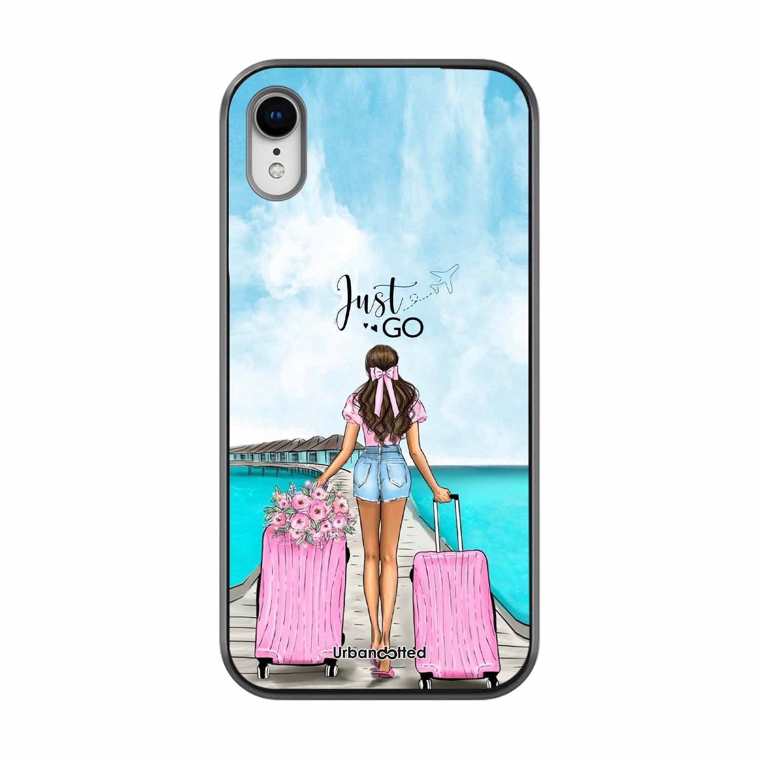 Just Go Travel Glass Case For iPhone XR