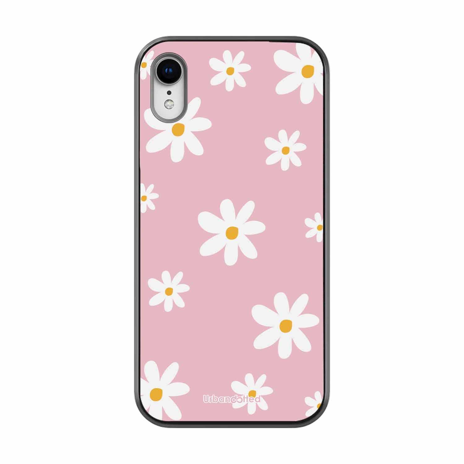 Pink Daisy Delight Glass Case For iPhone XR