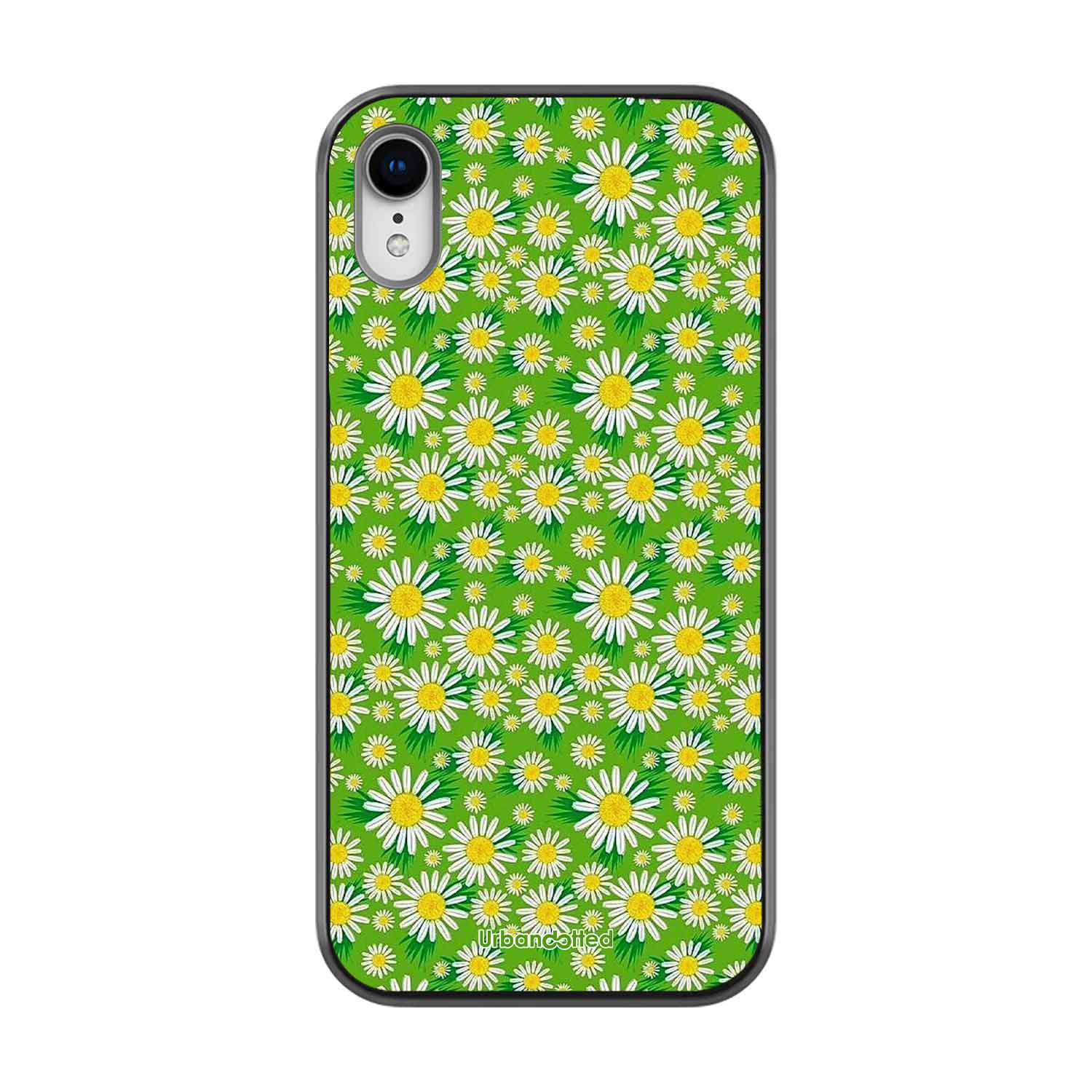 Cheerful Daisy Glass Case For iPhone XR