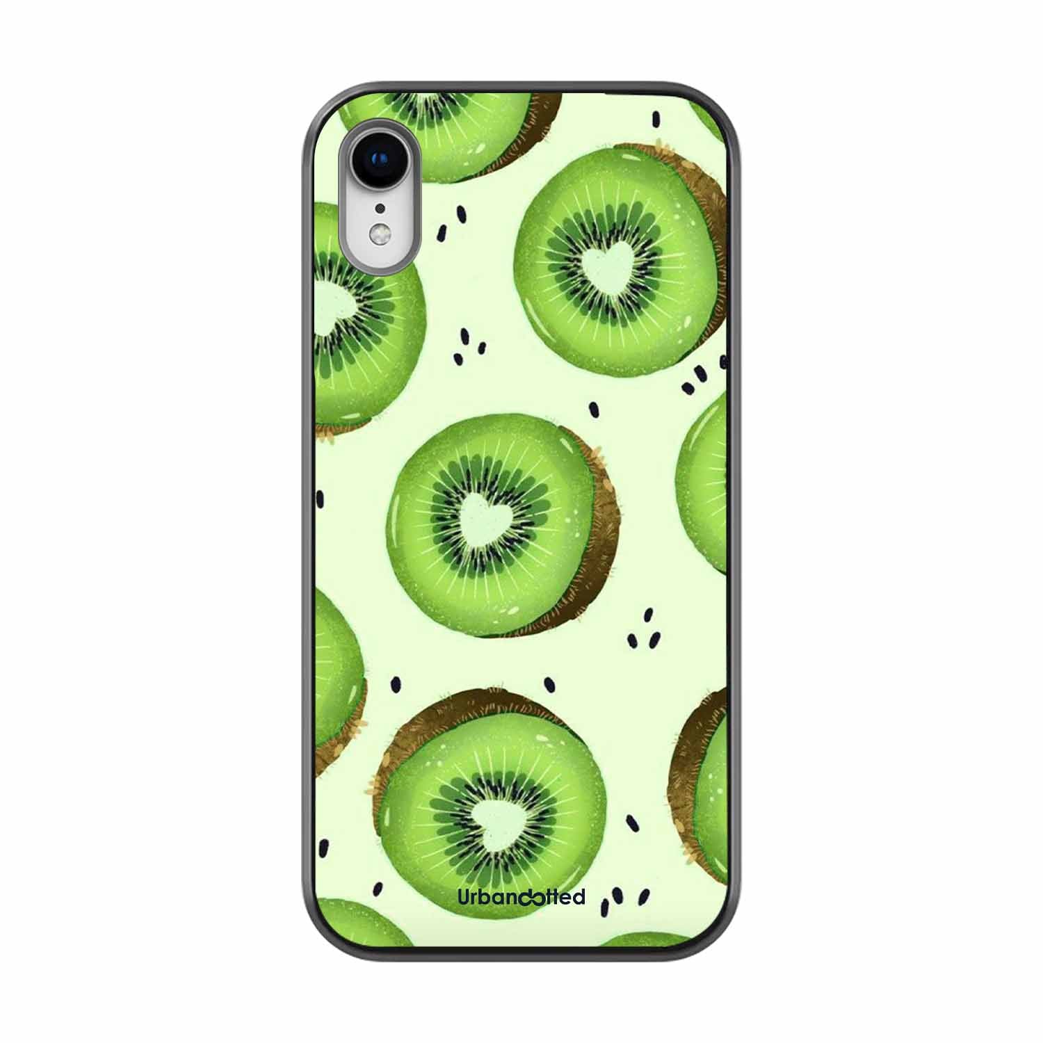 Tropical Kiwi Fruit Glass Case For iPhone XR