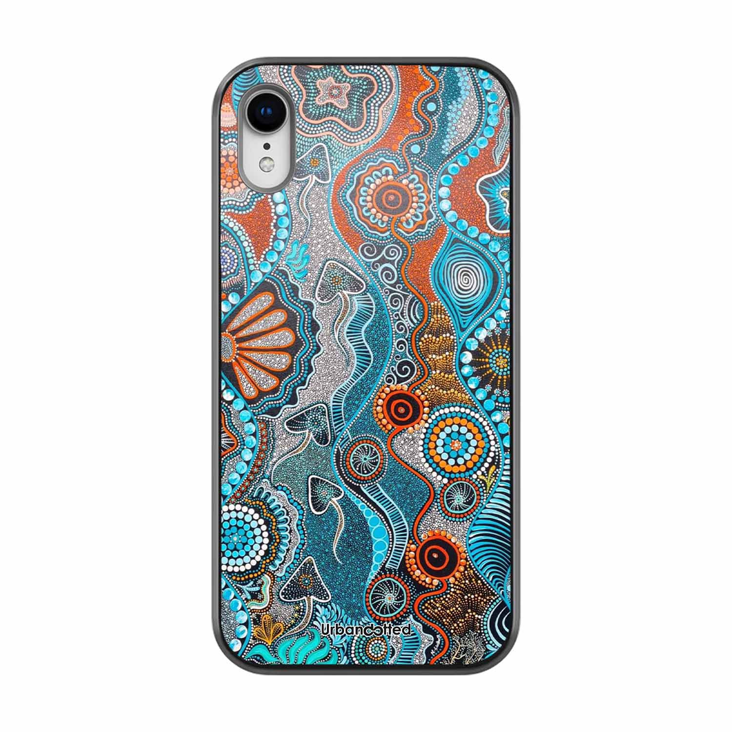 Aboriginal Art Story Glass Case For iPhone XR