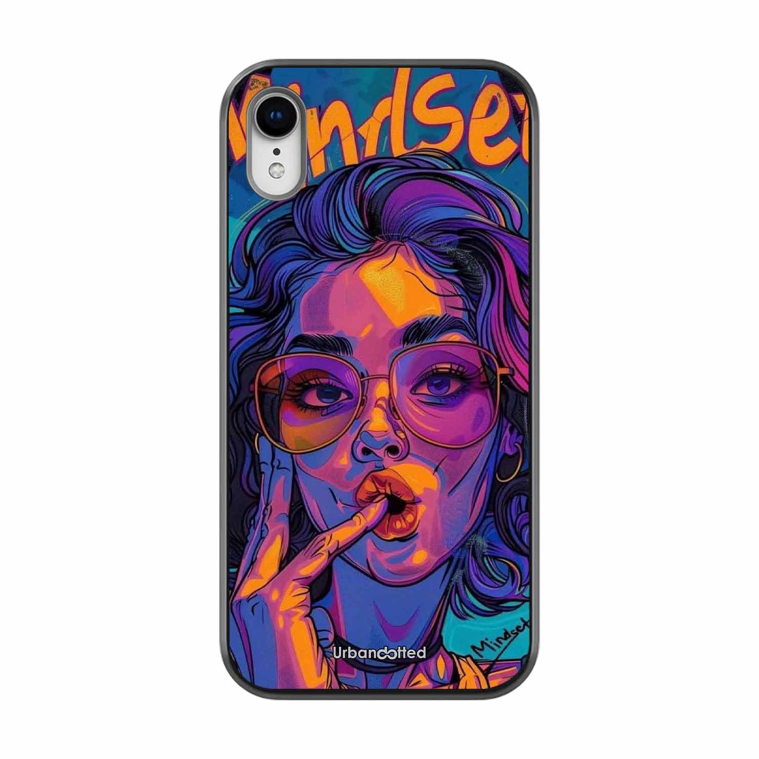 Vibrant Pop Art Girl Glass Case For iPhone XR