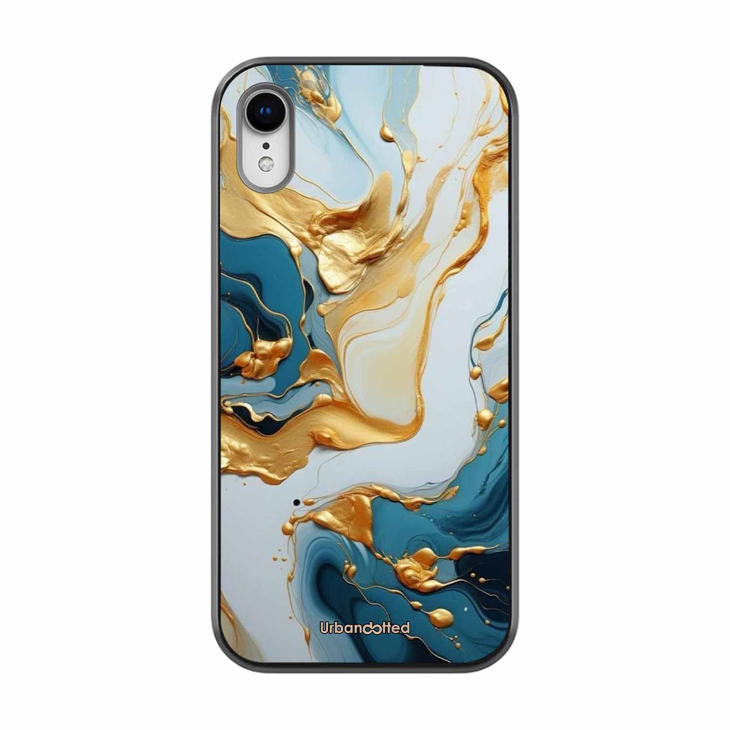 Luxurious Marble Effect Glass Case For iPhone XR