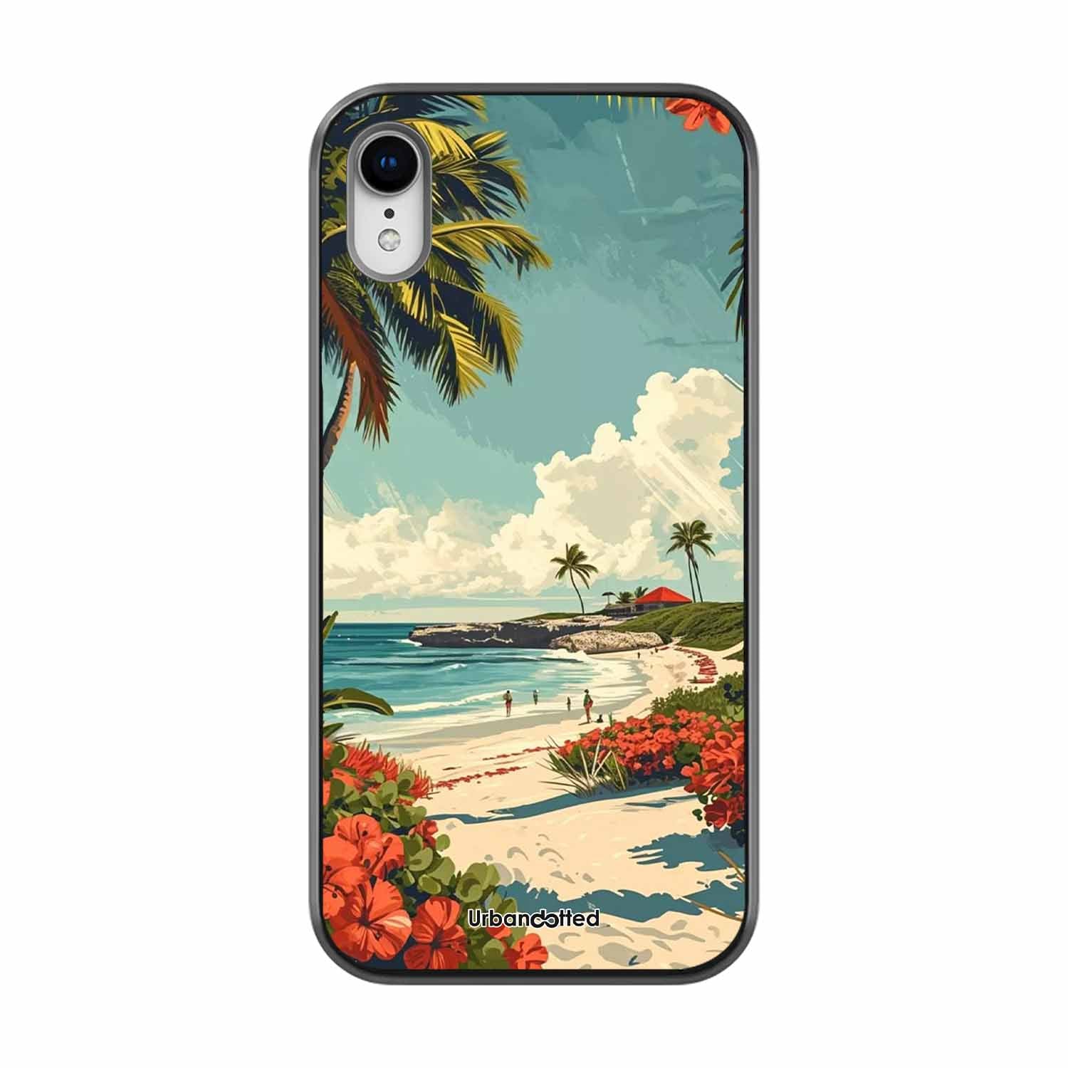 Tropical Beach Paradise Glass Case For iPhone XR