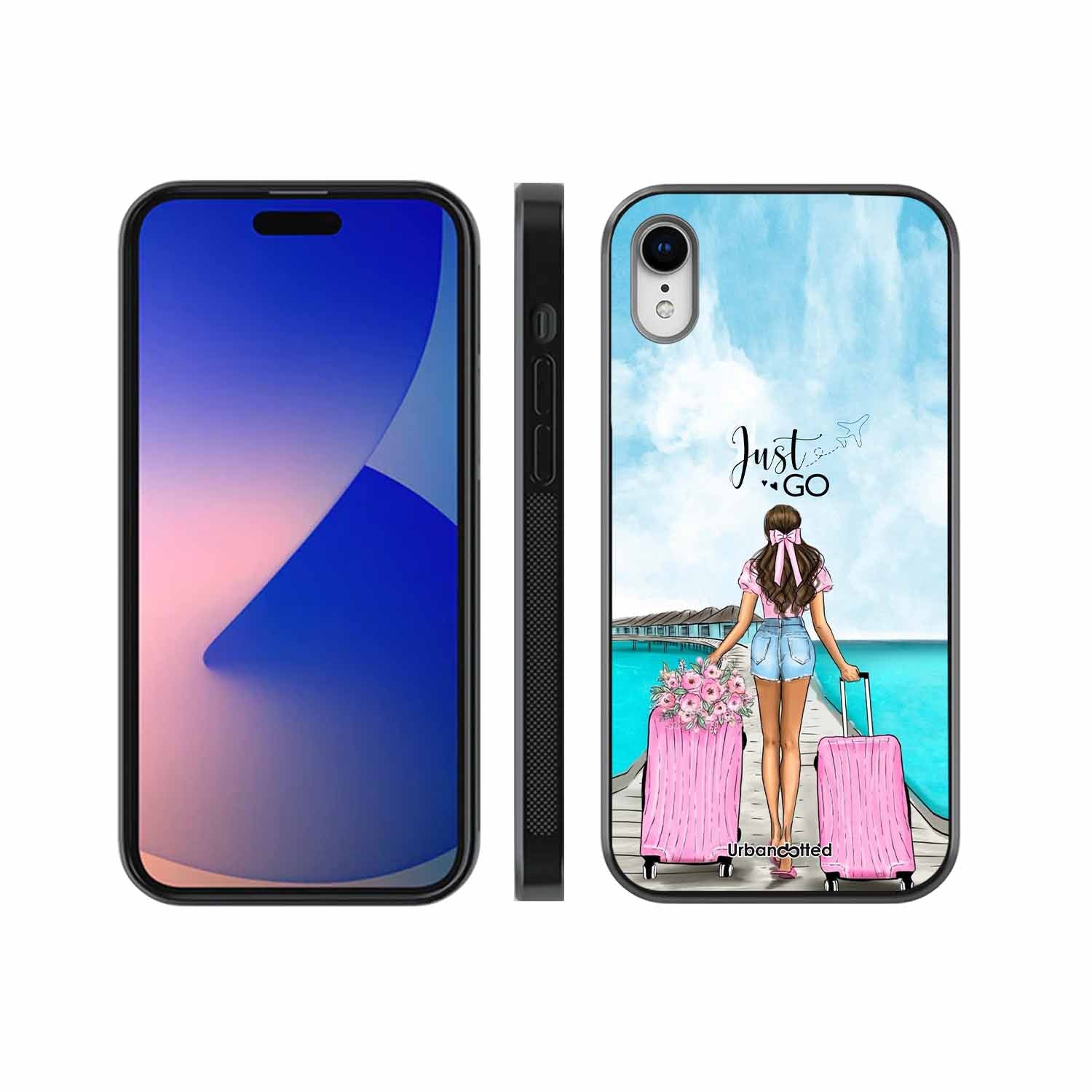 Just Go Travel Glass Case For iPhone XR