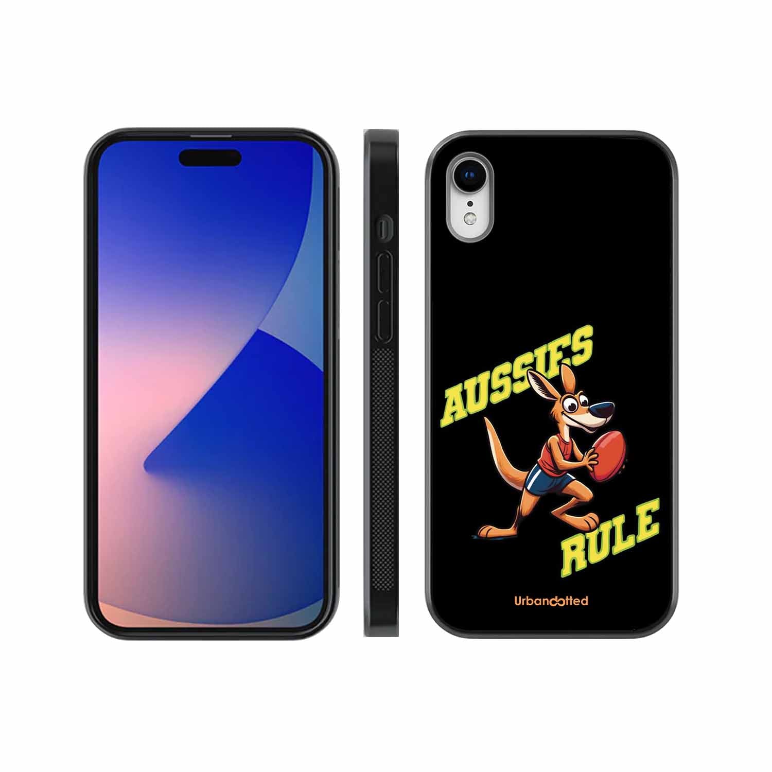 Aussies Rule Football Glass Case For iPhone XR