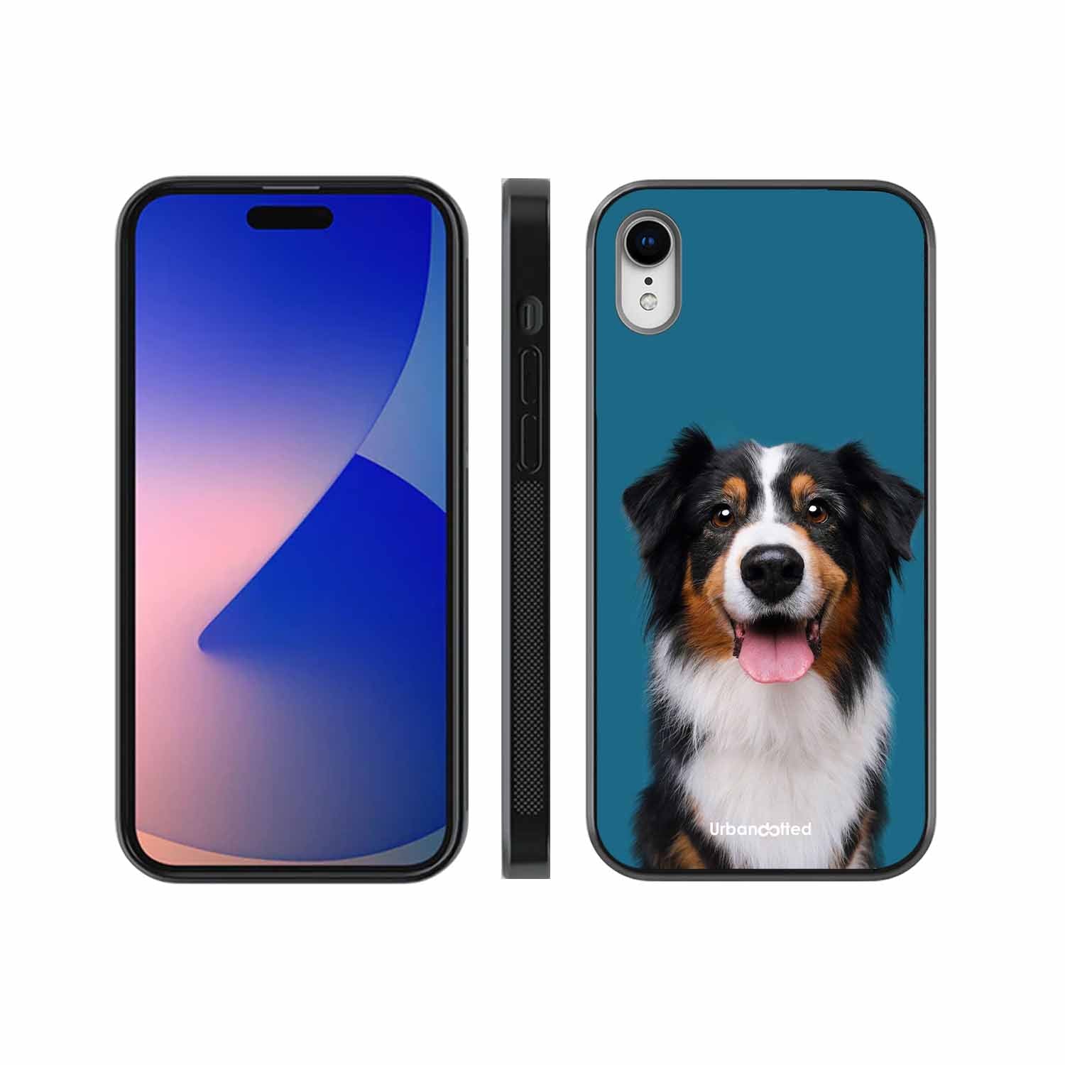 Aussie Shepherd Smile Glass Case For iPhone XR