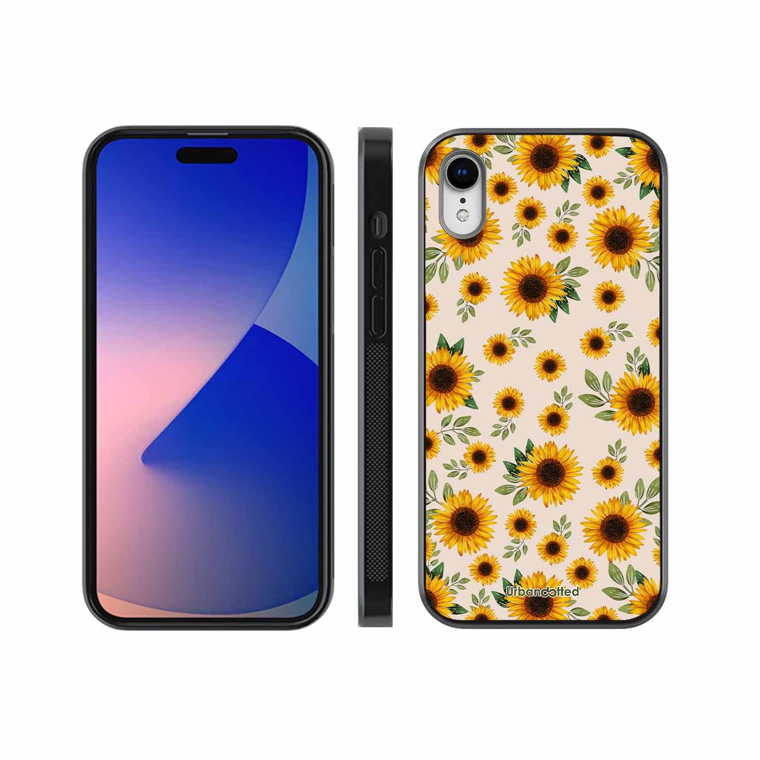 Summer Sunflowers Glass Case For iPhone XR