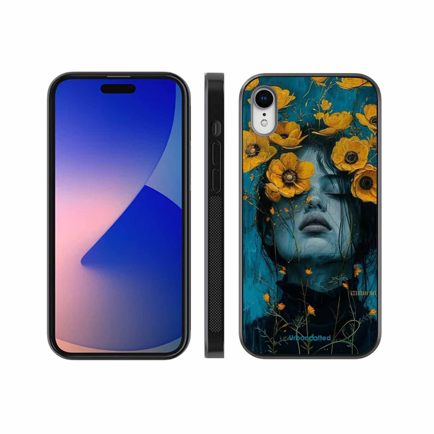 Wildflower Spirit Glass Case For iPhone XR