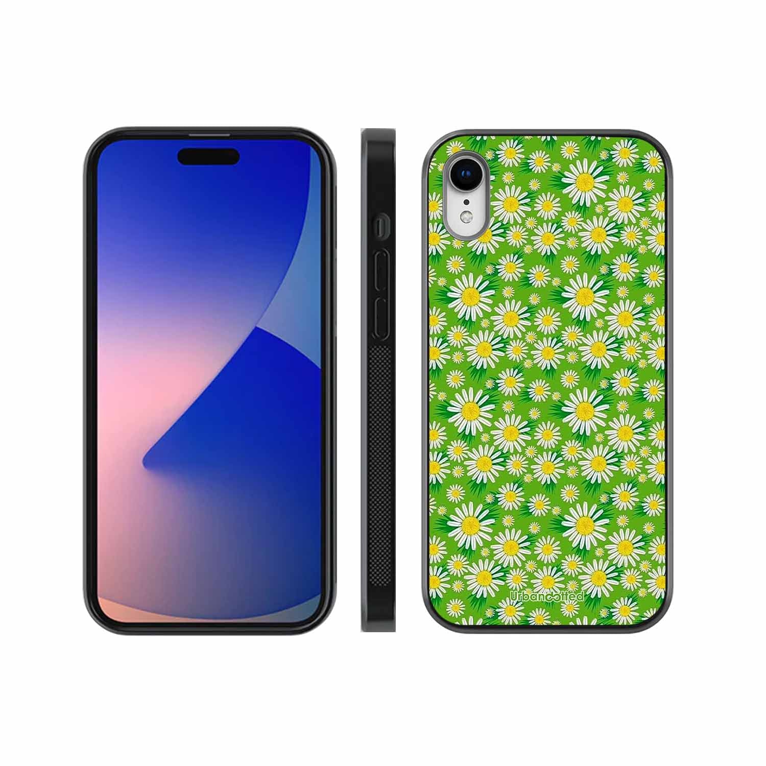 Cheerful Daisy Glass Case For iPhone XR