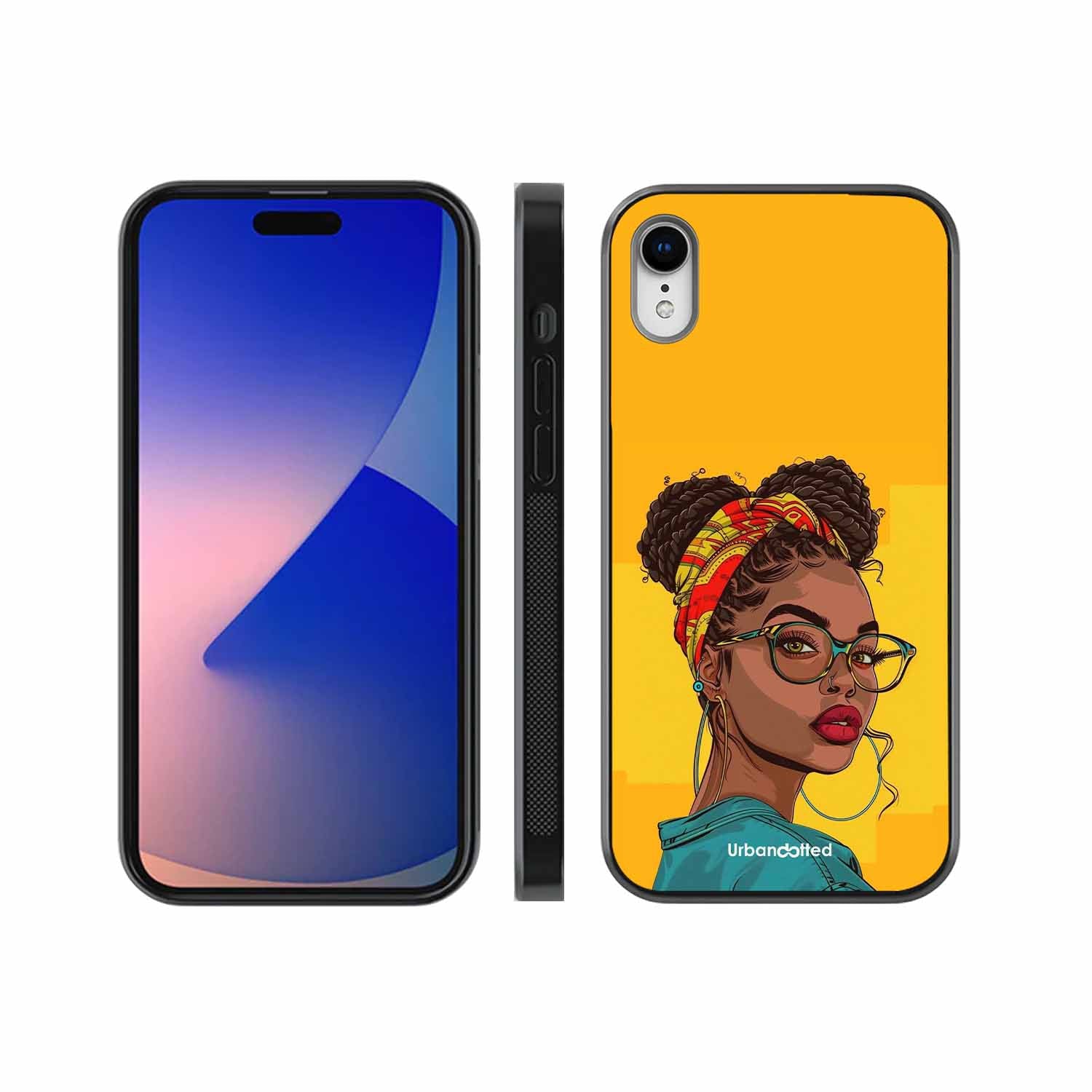 Headscarf Beauty Glass Case For iPhone XR