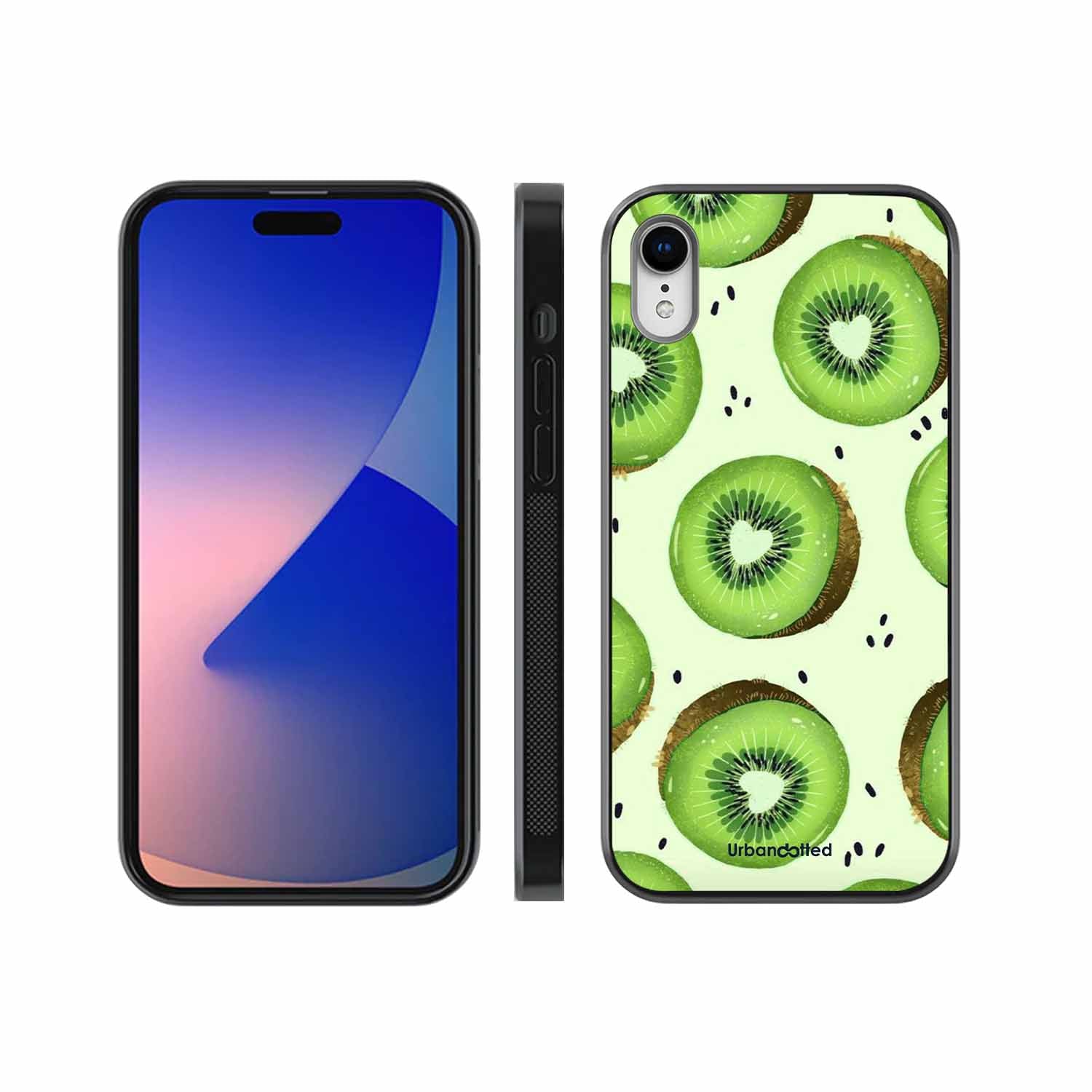 Tropical Kiwi Fruit Glass Case For iPhone XR