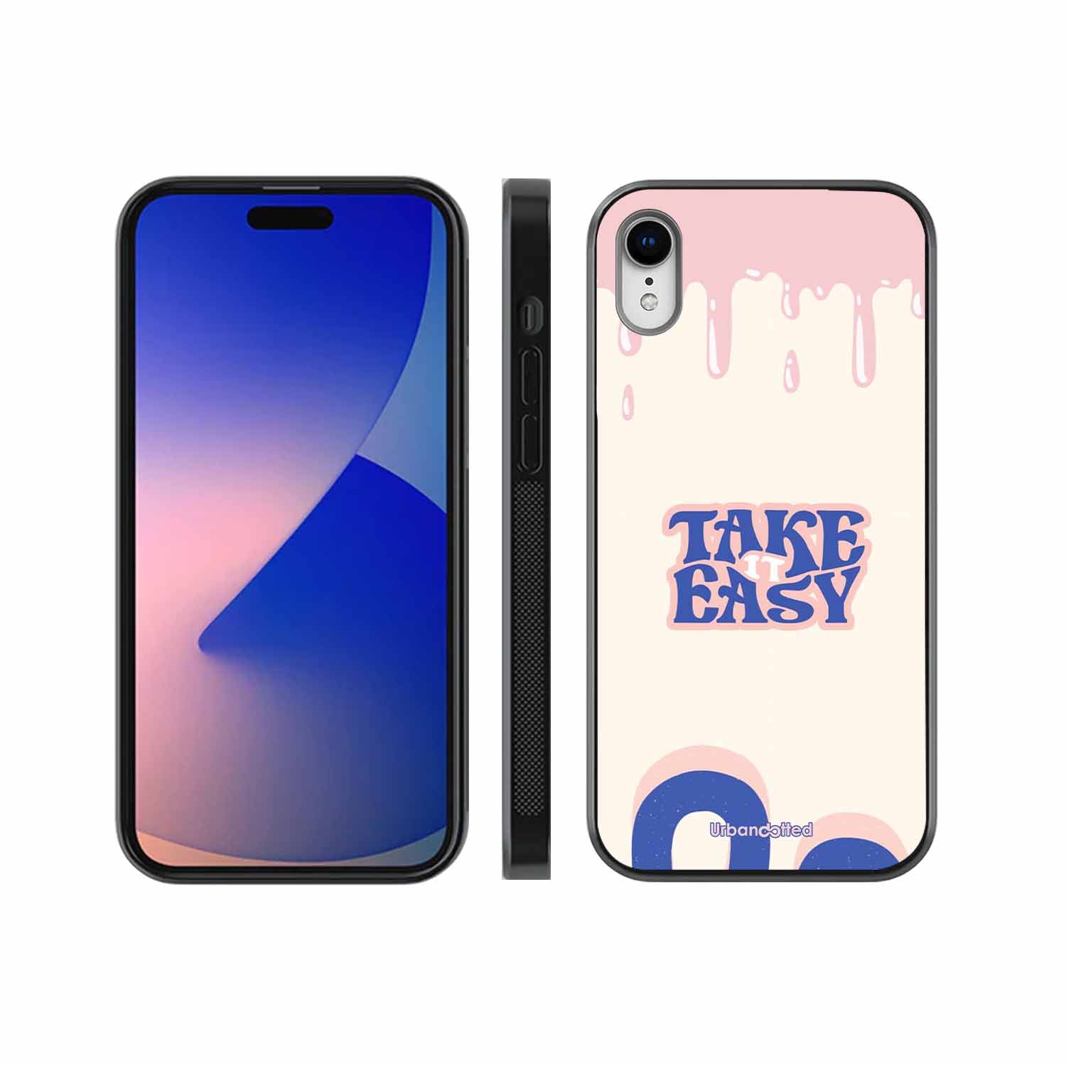 Take It Easy Drip Glass Case For iPhone XR