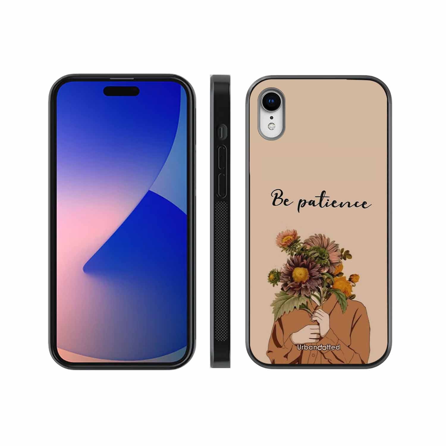 Gentle Bloom Patience Glass Case For iPhone XR