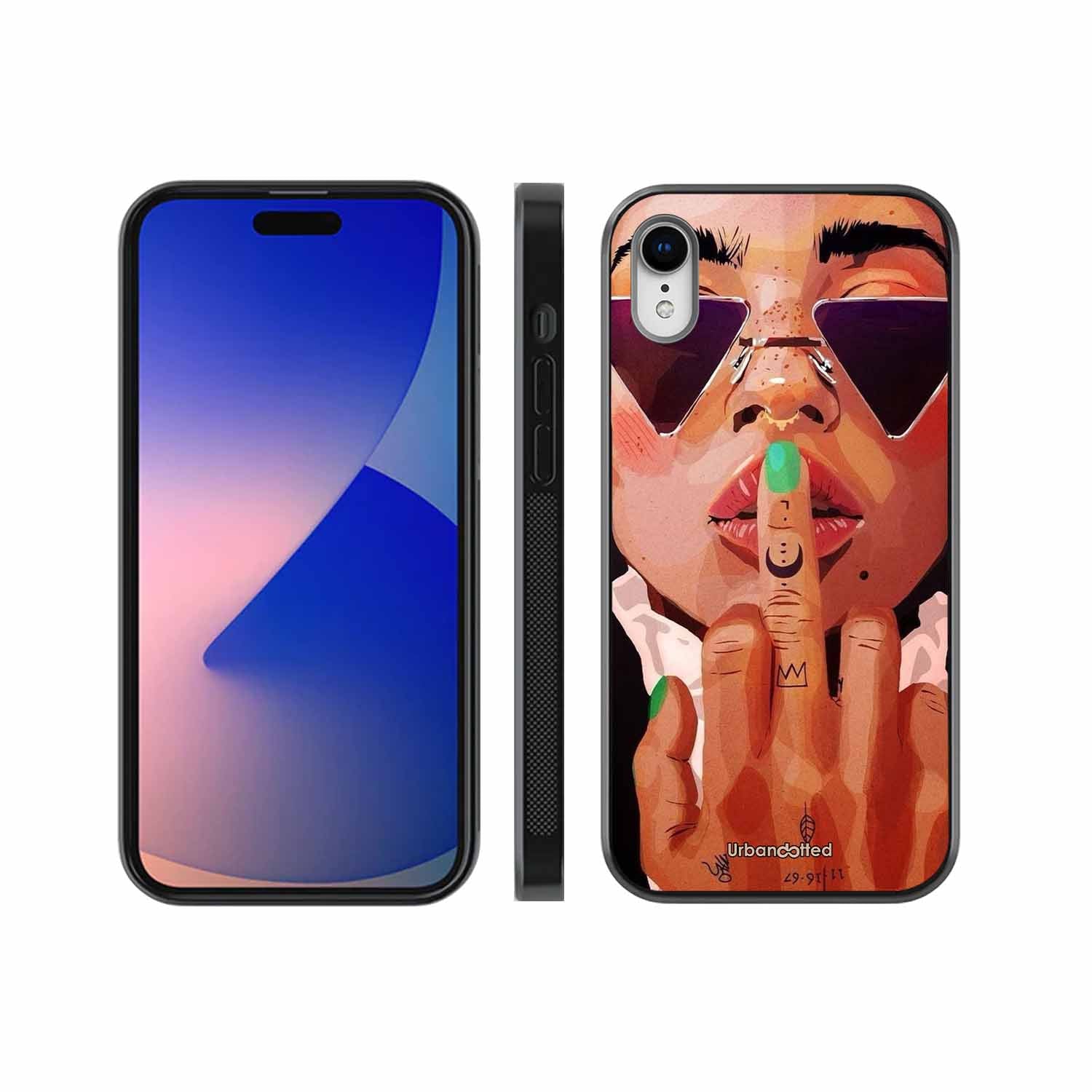 Unfiltered Attitude Glass Case For iPhone XR