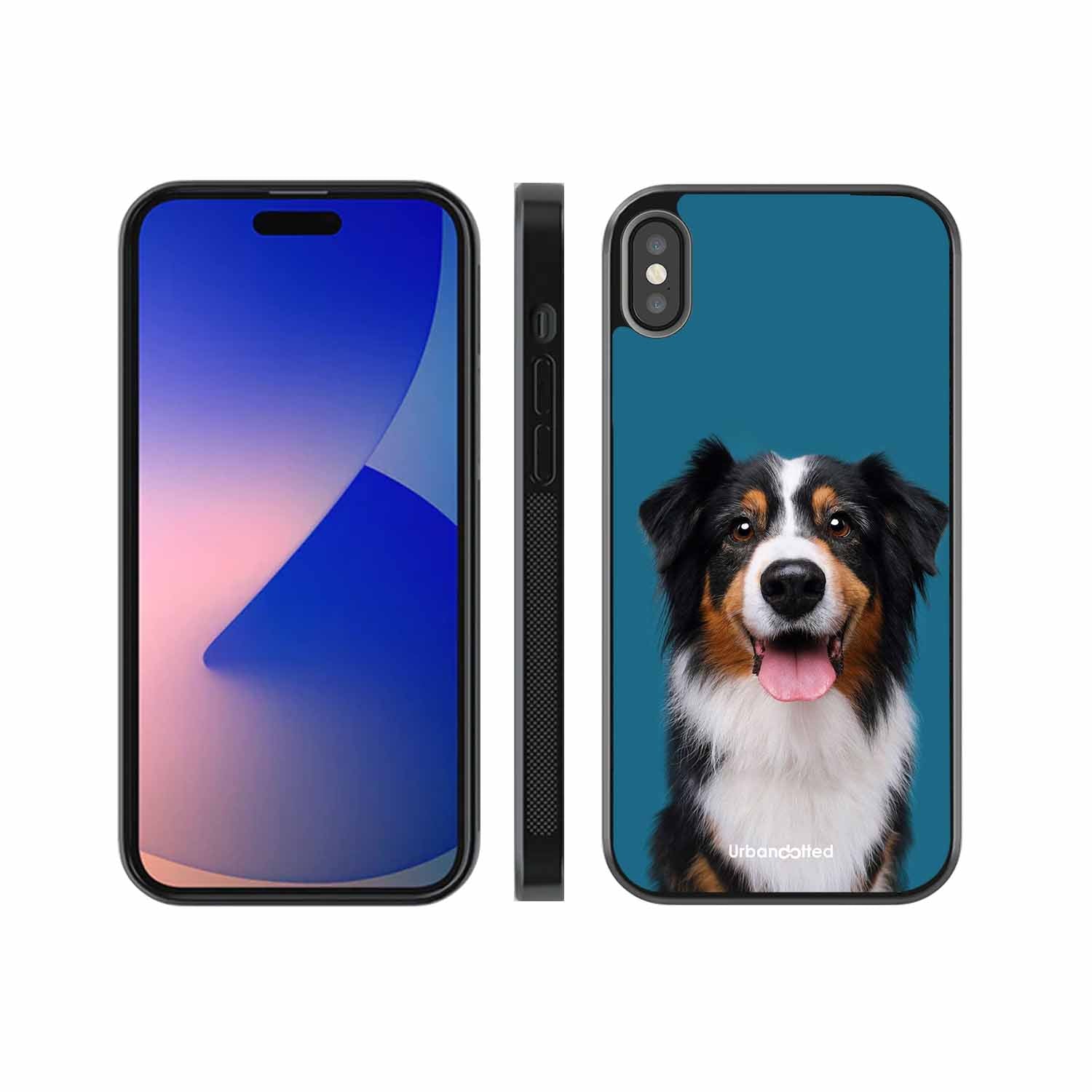 Aussie Shepherd Smile Glass Case For iPhone XS Max