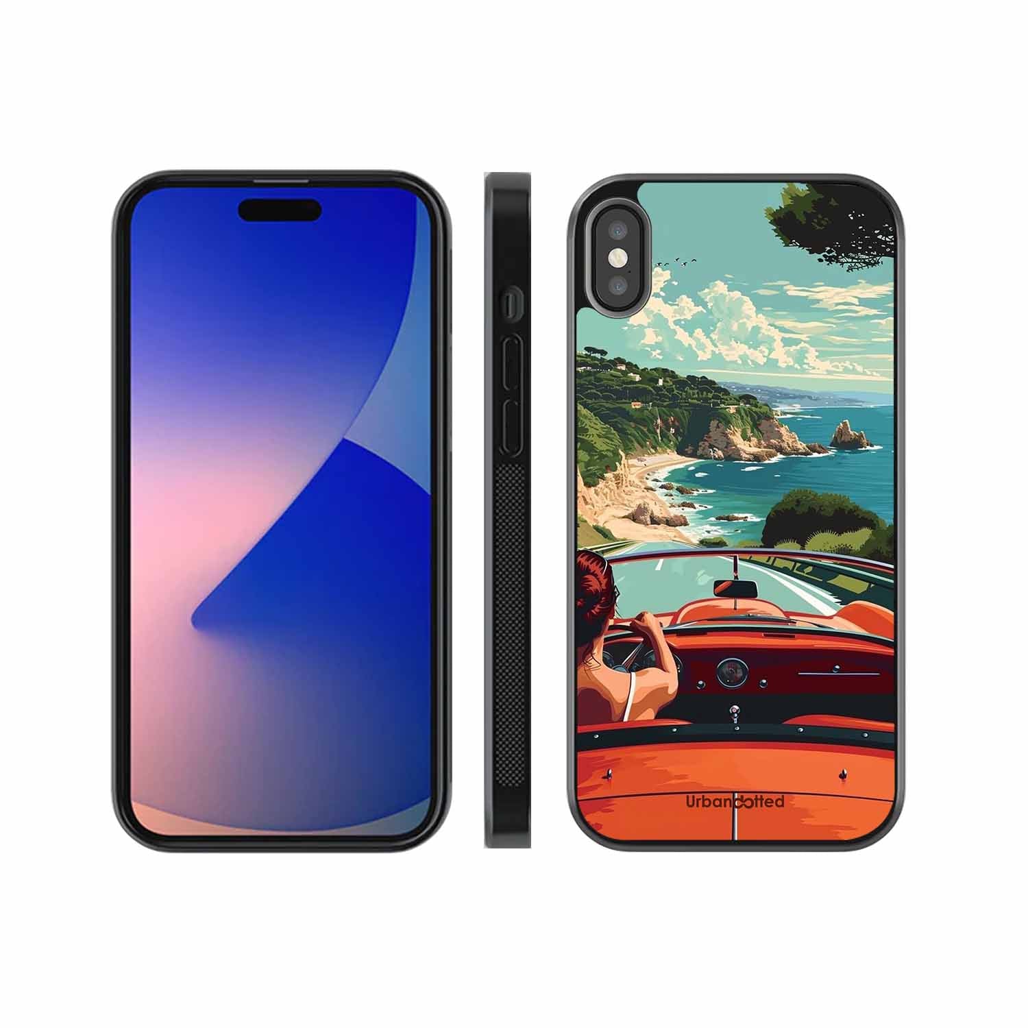 Ocean Breeze Road Trip Glass Case For iPhone XS Max