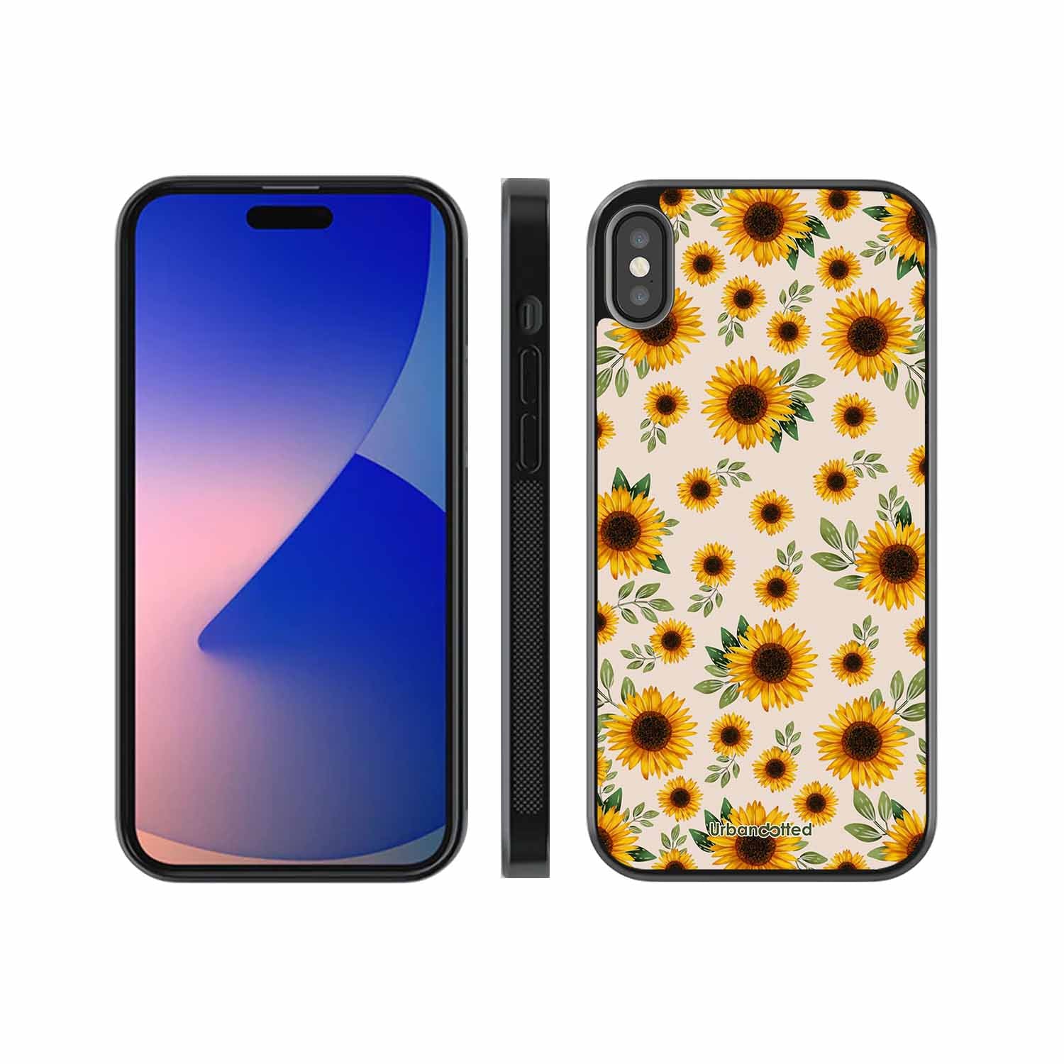 Summer Sunflowers Glass Case For iPhone XS Max